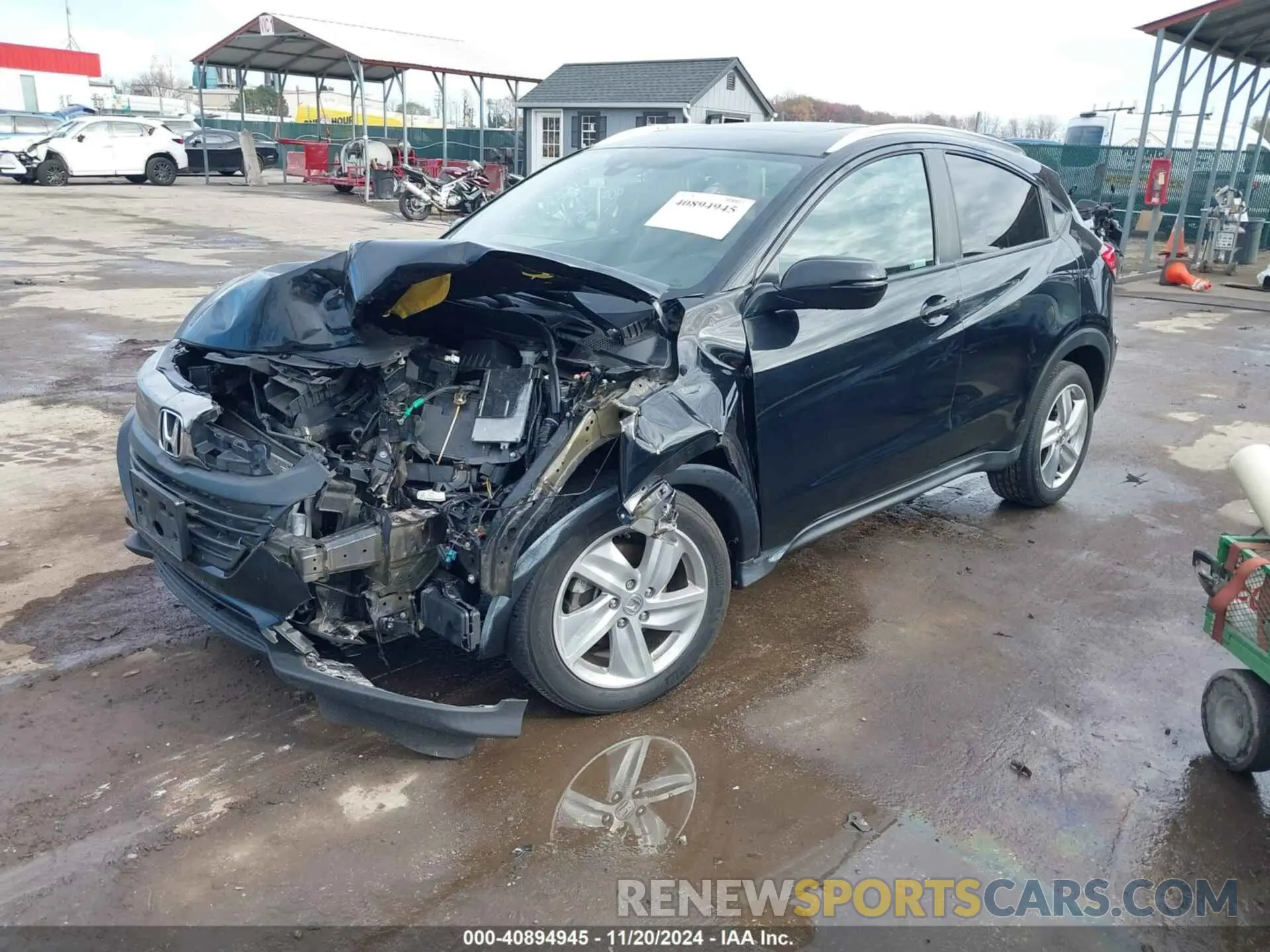 2 fotografías del automóvil dañado 3CZRU6H71KM720174 HONDA HR-V 2019