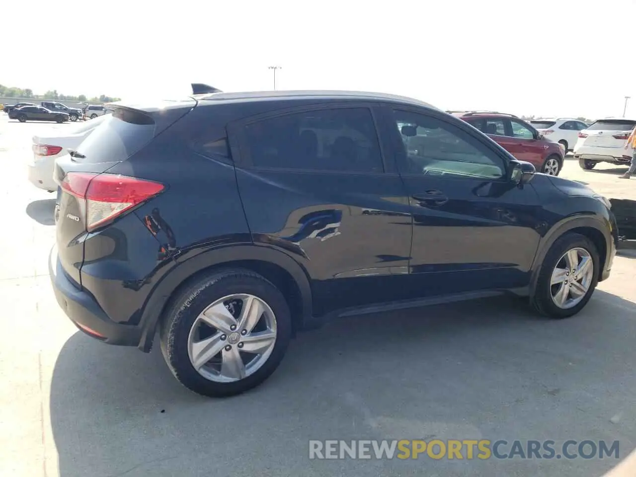 3 fotografías del automóvil dañado 3CZRU6H73KM723108 HONDA HR-V 2019