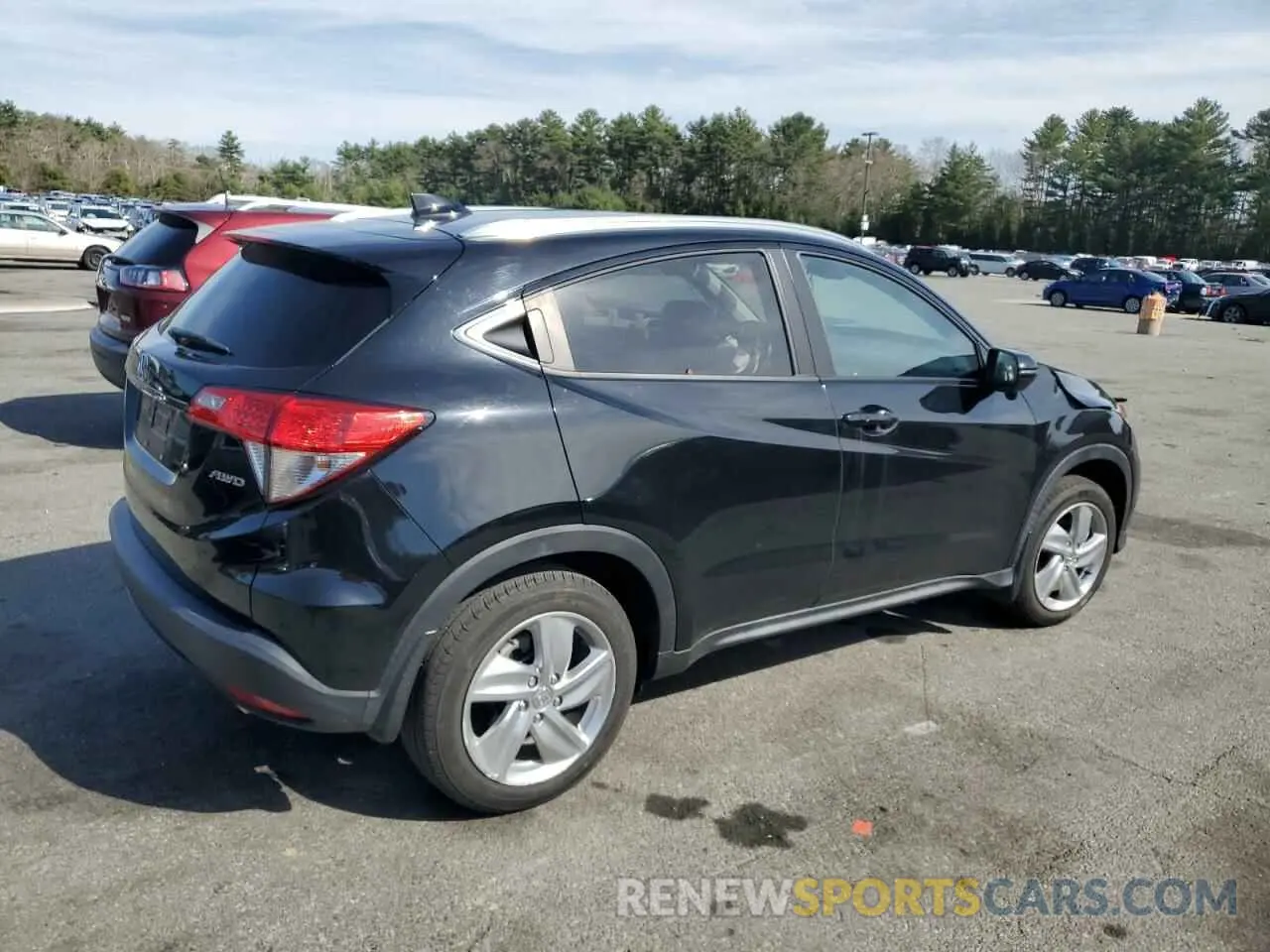 3 fotografías del automóvil dañado 3CZRU6H74KM740211 HONDA HR-V 2019