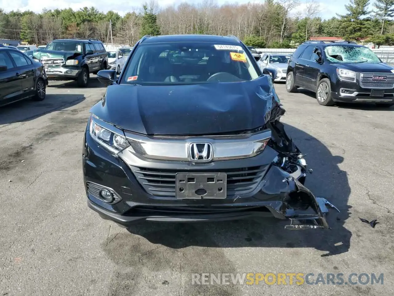 5 fotografías del automóvil dañado 3CZRU6H74KM740211 HONDA HR-V 2019