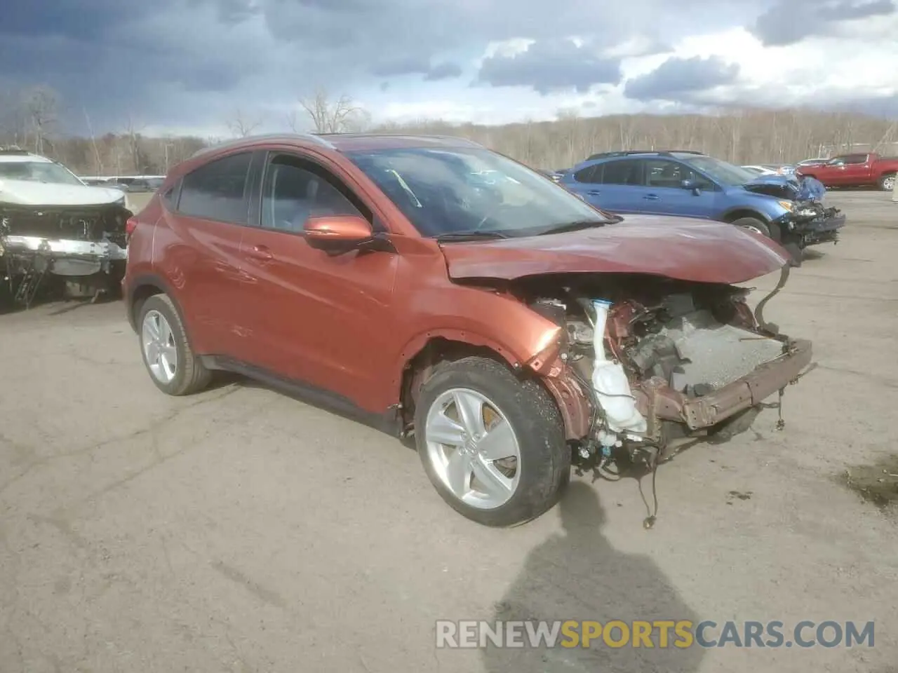 4 fotografías del automóvil dañado 3CZRU6H75KM710005 HONDA HR-V 2019