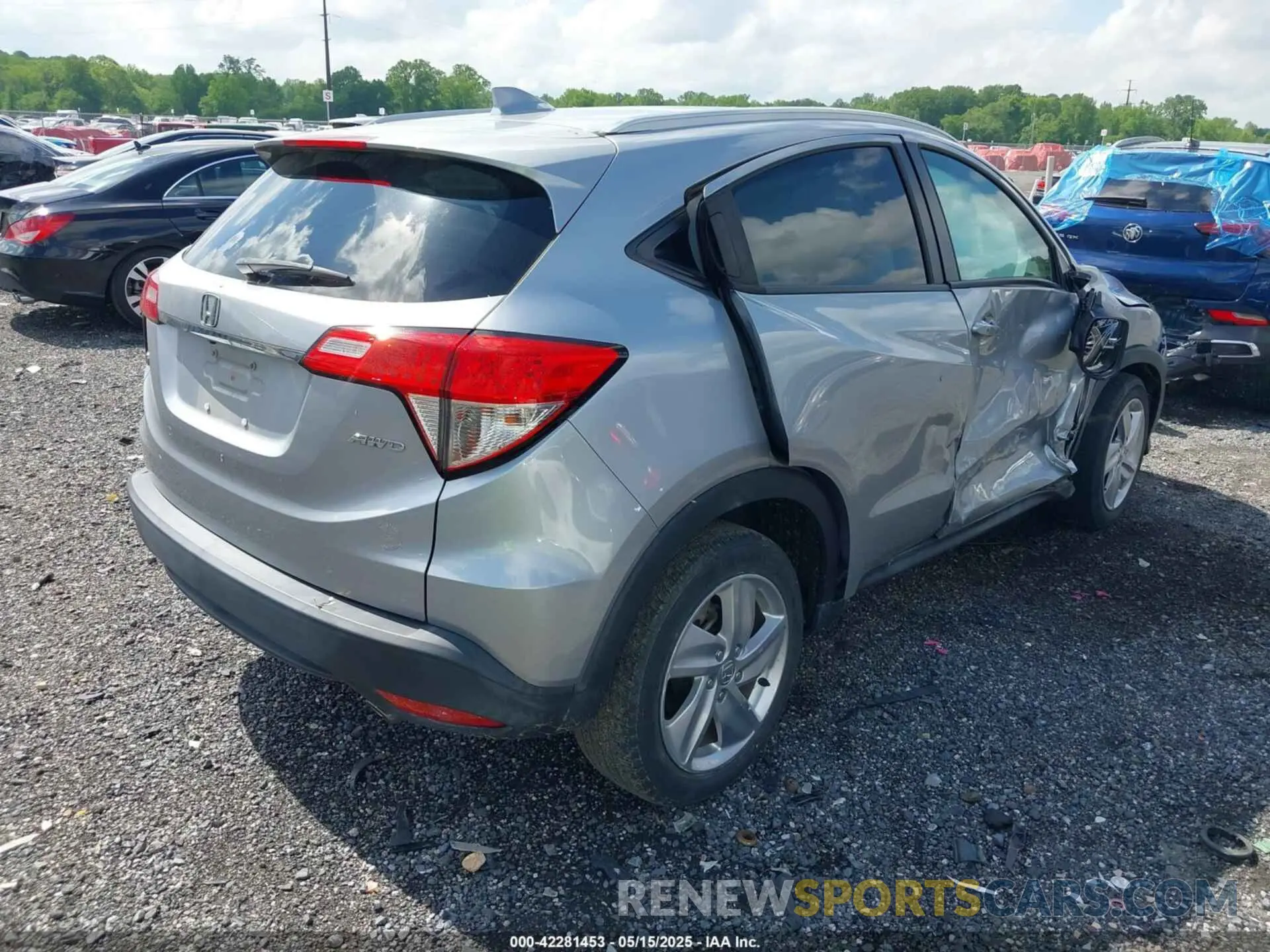 4 fotografías del automóvil dañado 3CZRU6H75KM722378 HONDA HR-V 2019
