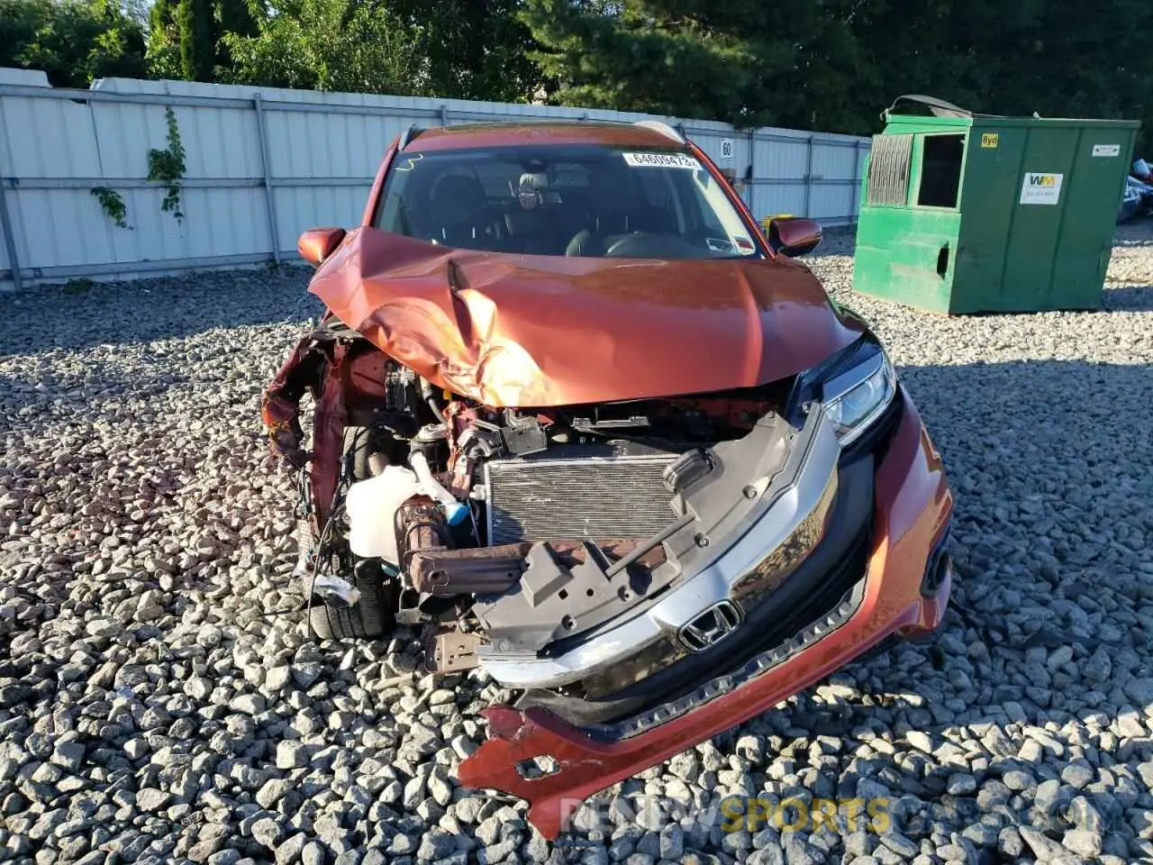 5 fotografías del automóvil dañado 3CZRU6H76KM708408 HONDA HR-V 2019