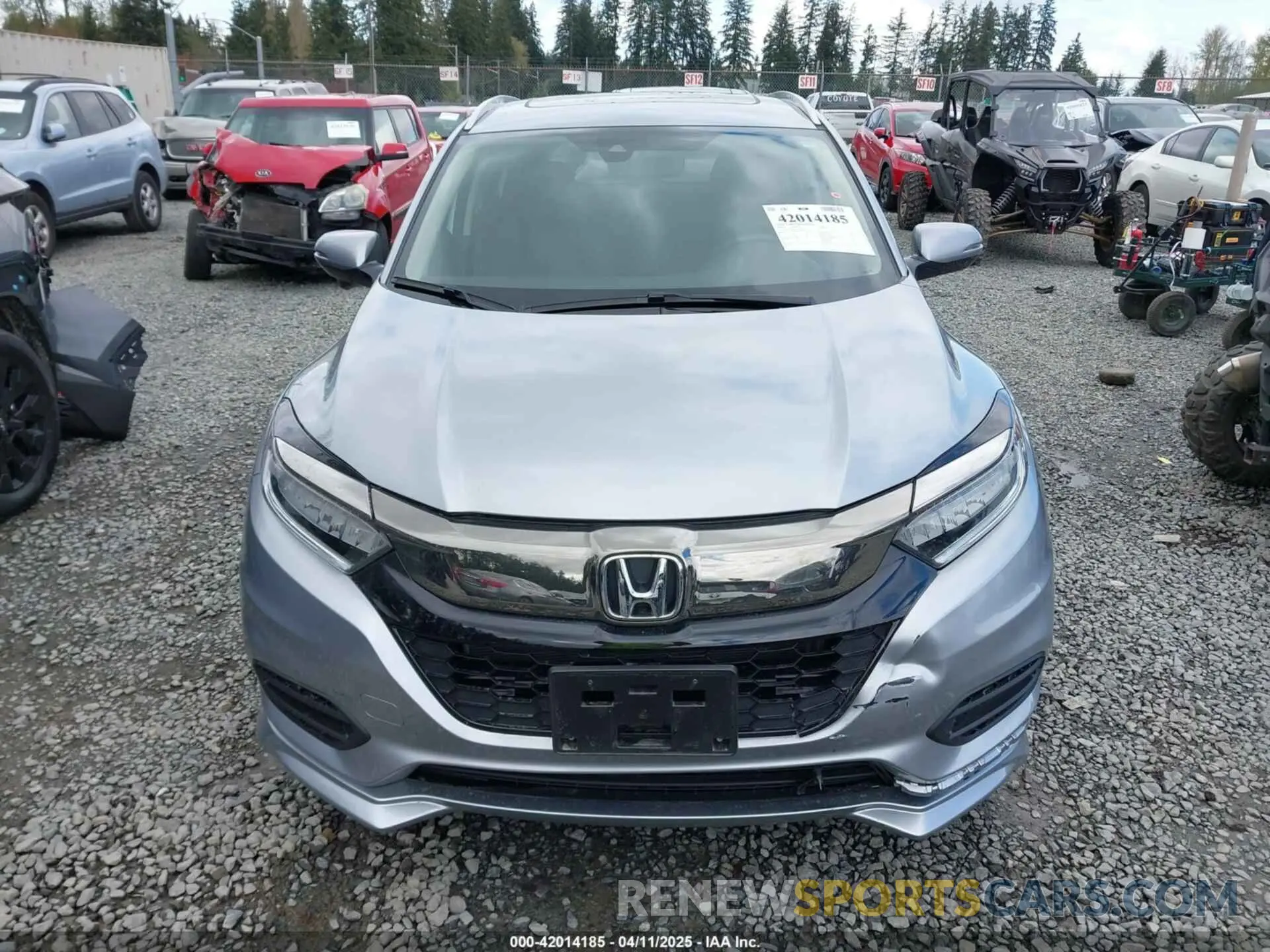 12 fotografías del automóvil dañado 3CZRU6H92KM711663 HONDA HR-V 2019