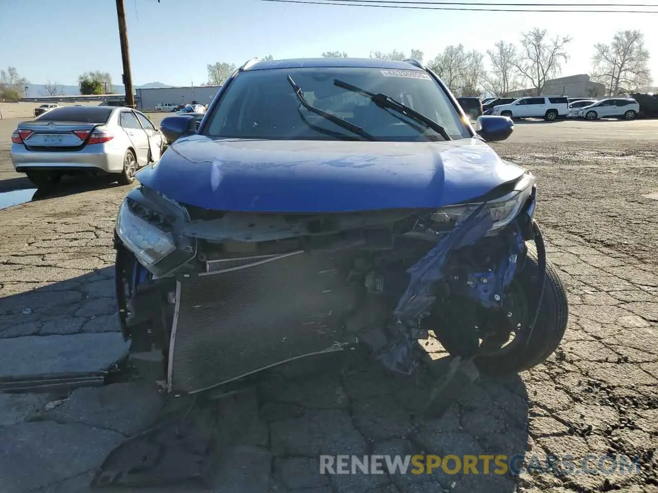 5 fotografías del automóvil dañado 3CZRU6H98KM710470 HONDA HR-V 2019
