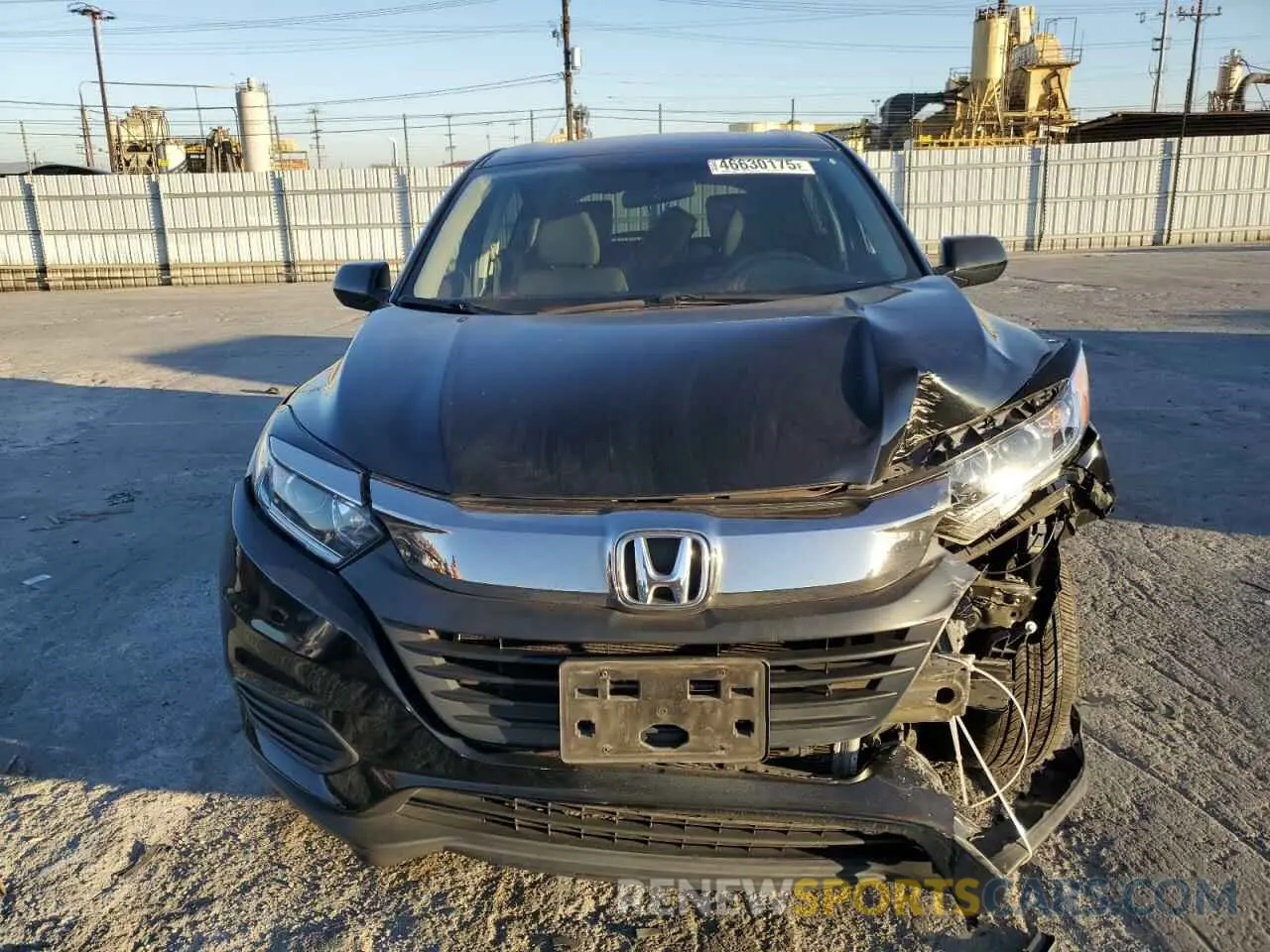 5 fotografías del automóvil dañado 3CZRU5H39LM713806 HONDA HR-V 2020
