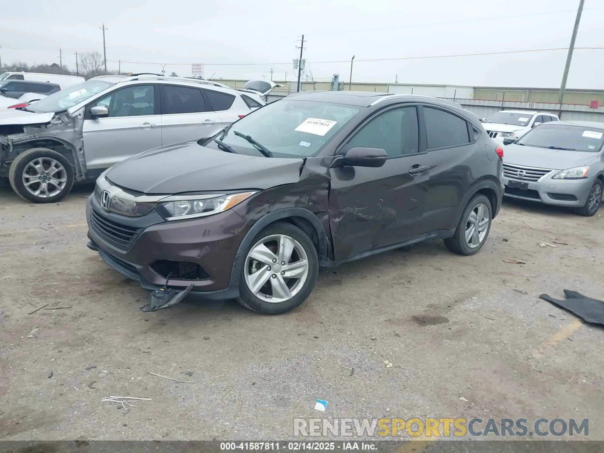 2 fotografías del automóvil dañado 3CZRU5H57LM701722 HONDA HR-V 2020