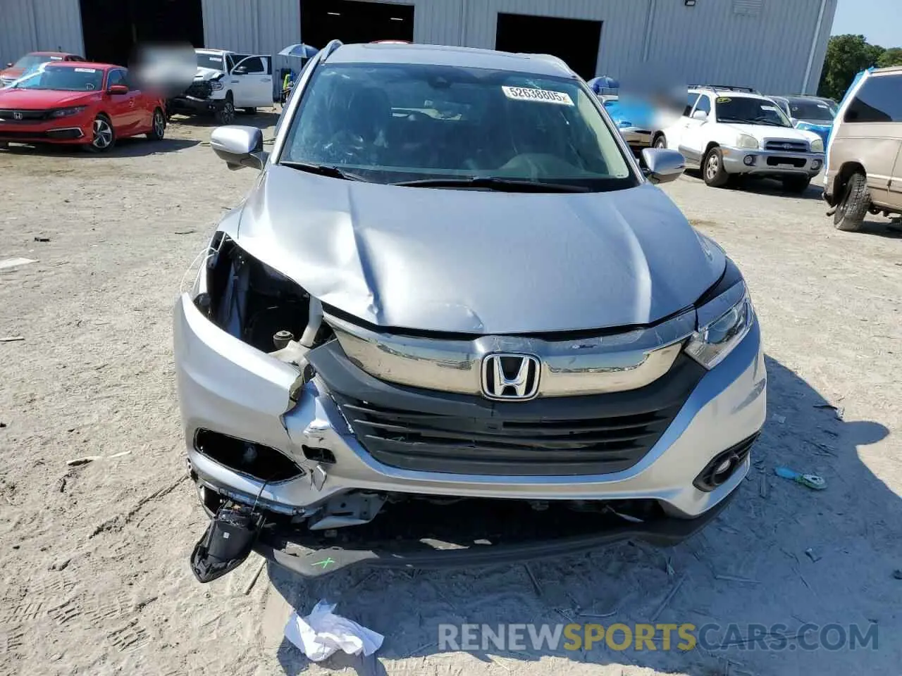 5 fotografías del automóvil dañado 3CZRU5H5XLM715260 HONDA HR-V 2020