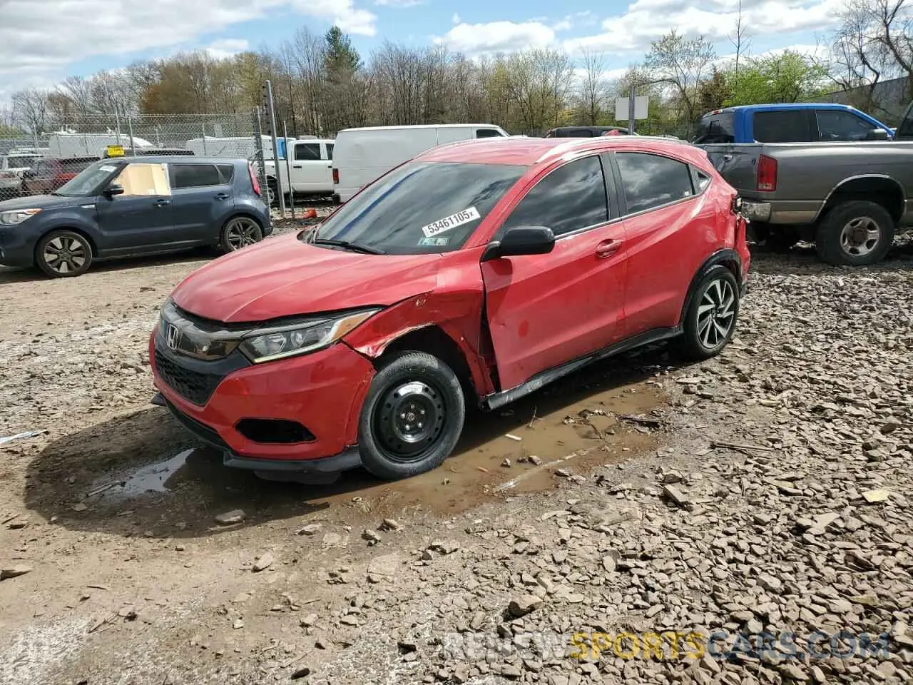 1 fotografías del automóvil dañado 3CZRU6H1XLM736712 HONDA HR-V 2020