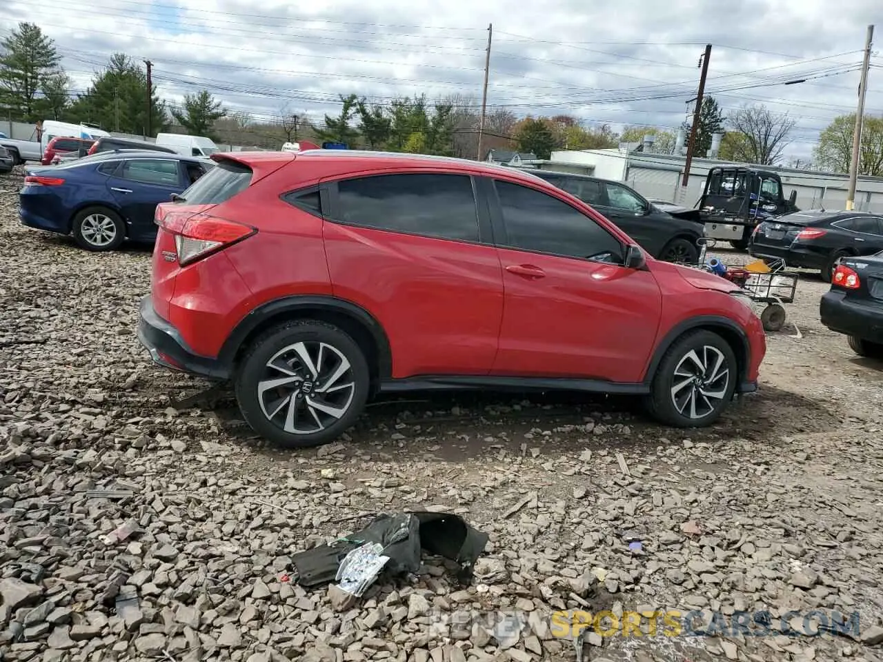 3 fotografías del automóvil dañado 3CZRU6H1XLM736712 HONDA HR-V 2020
