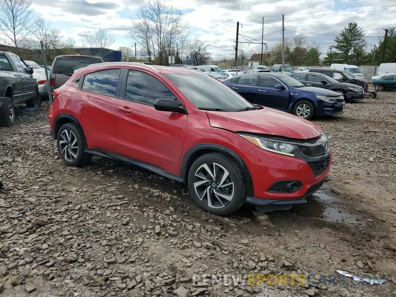 4 fotografías del automóvil dañado 3CZRU6H1XLM736712 HONDA HR-V 2020