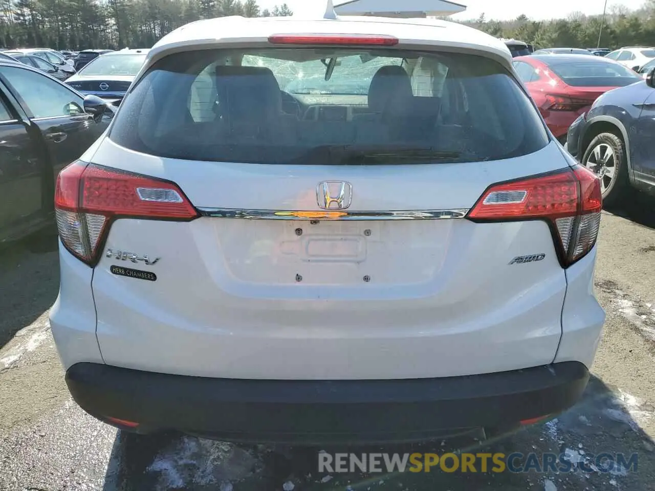 6 fotografías del automóvil dañado 3CZRU6H30LM714705 HONDA HR-V 2020