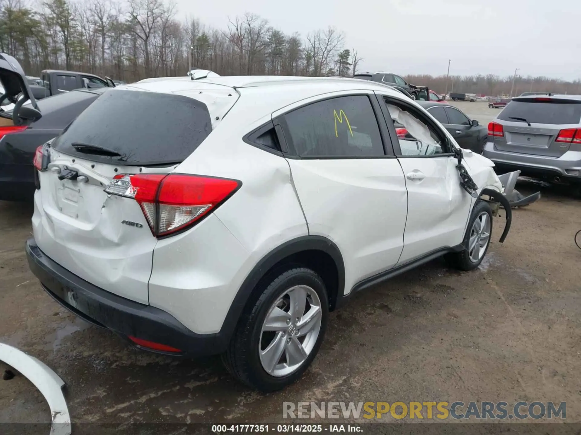 4 fotografías del automóvil dañado 3CZRU6H52LM723603 HONDA HR-V 2020