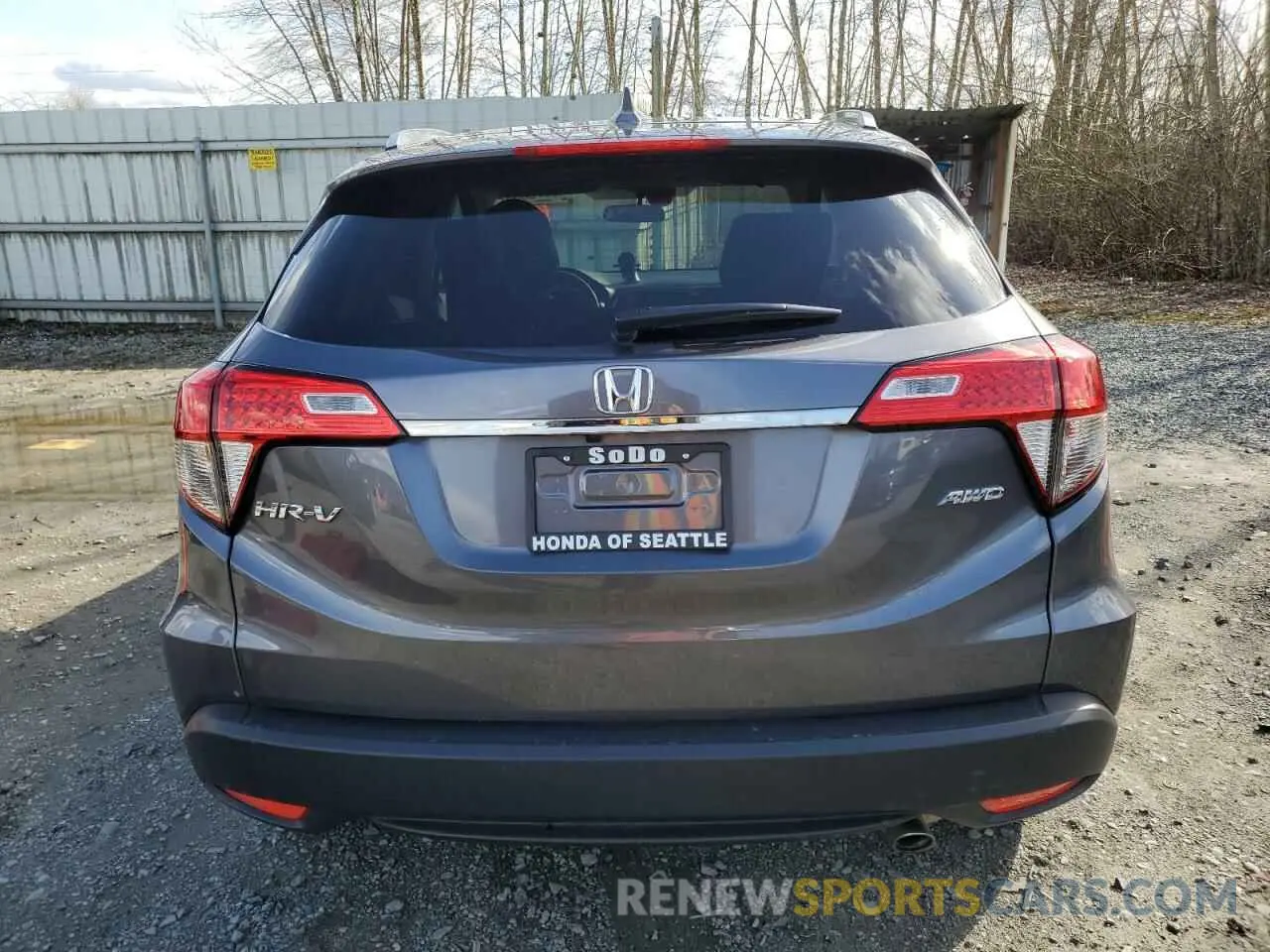 6 fotografías del automóvil dañado 3CZRU6H58LM707244 HONDA HR-V 2020