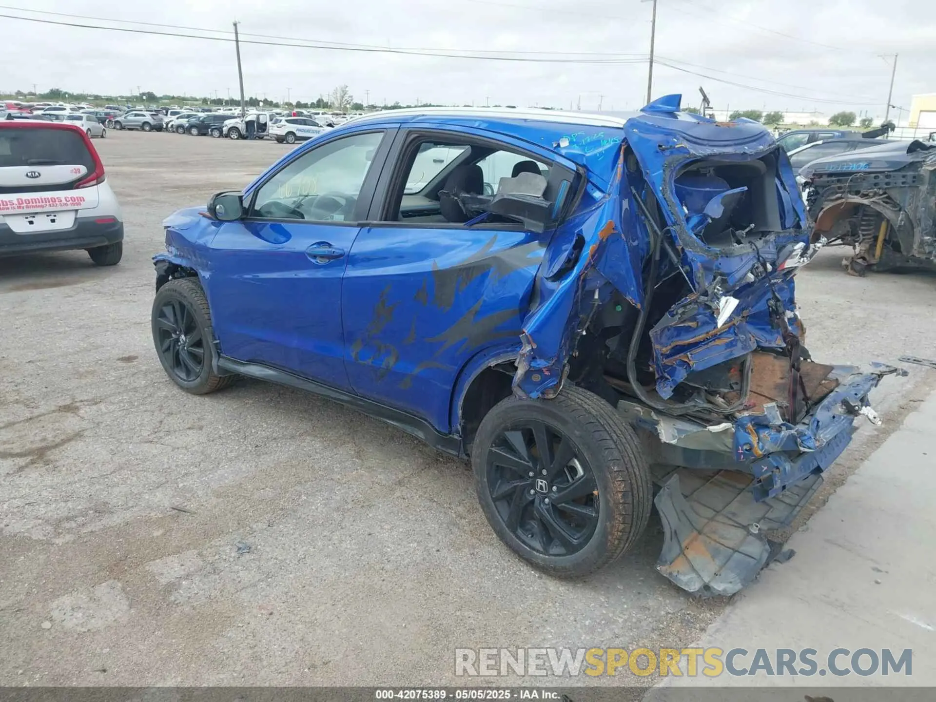 3 fotografías del automóvil dañado 3CZRU5H13MM707760 HONDA HR-V 2021