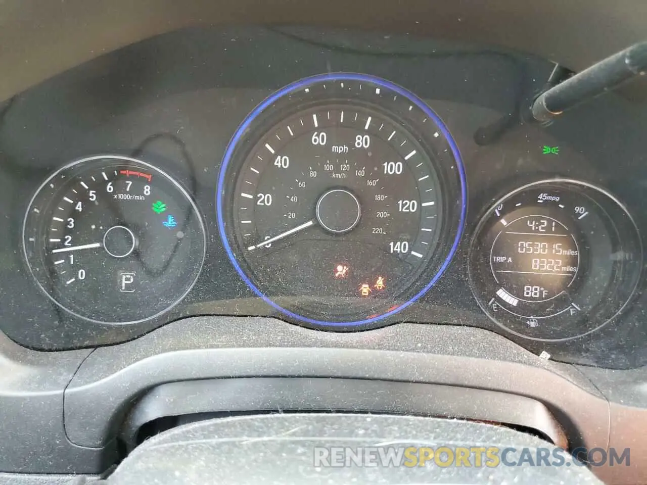 9 fotografías del automóvil dañado 3CZRU5H3XMM709801 HONDA HR-V 2021