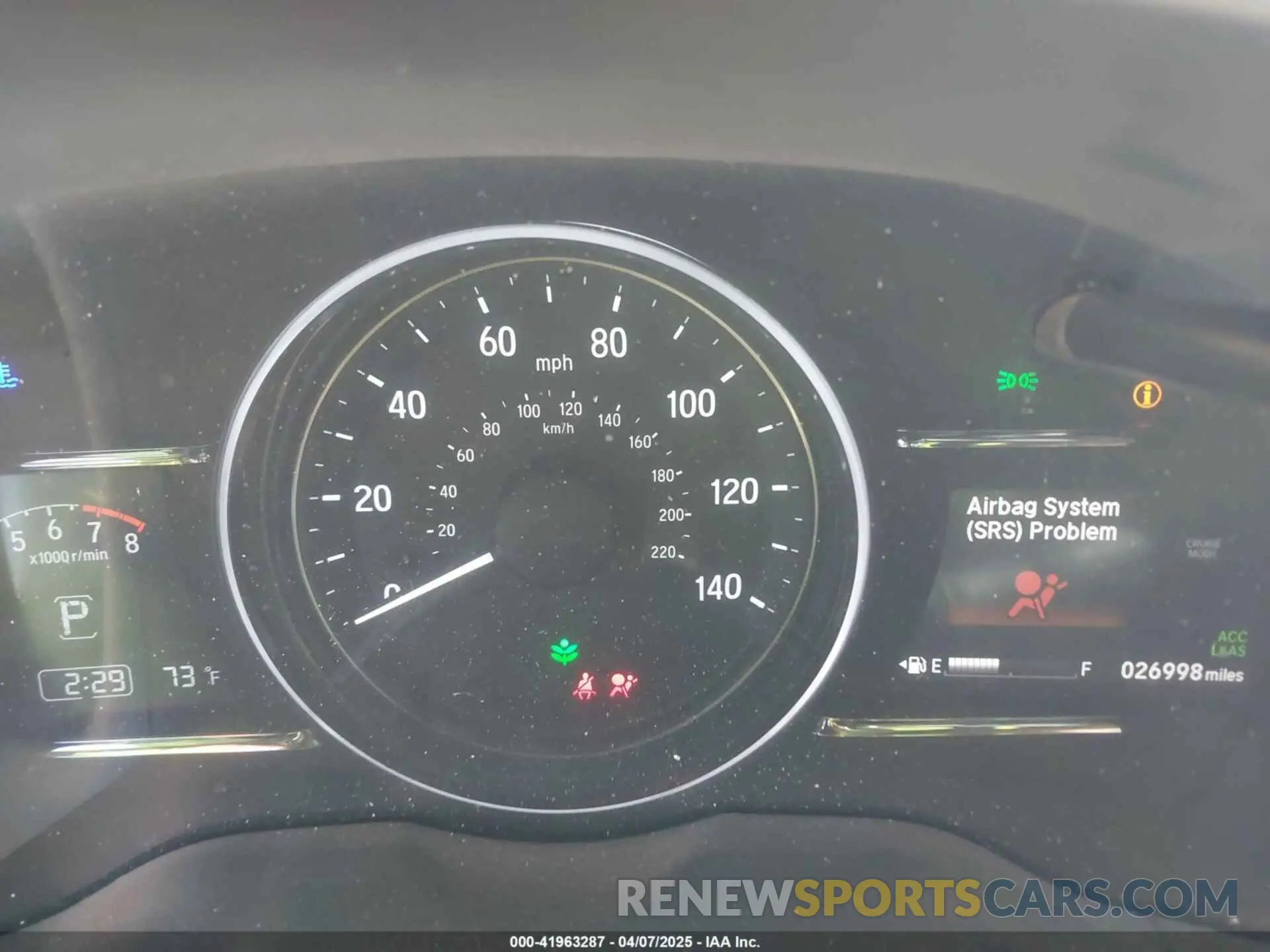 7 fotografías del automóvil dañado 3CZRU5H54MM701212 HONDA HR-V 2021
