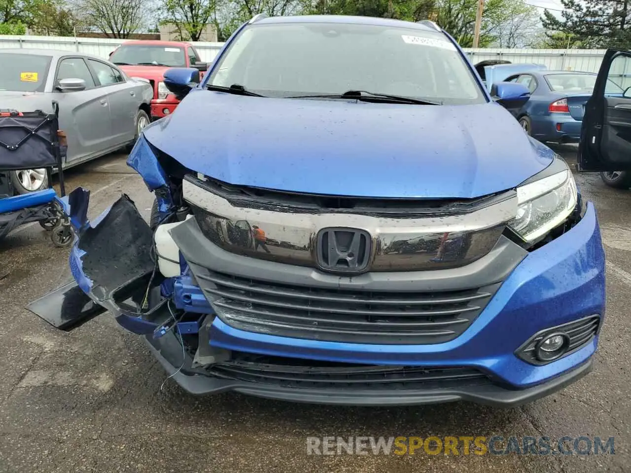 5 fotografías del automóvil dañado 3CZRU5H55MM714583 HONDA HR-V 2021