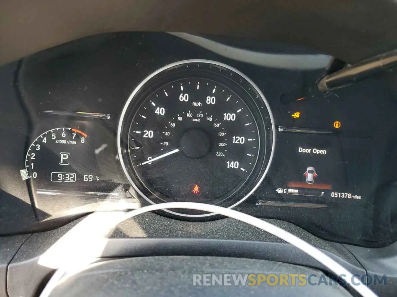 9 fotografías del automóvil dañado 3CZRU5H5XMM703031 HONDA HR-V 2021
