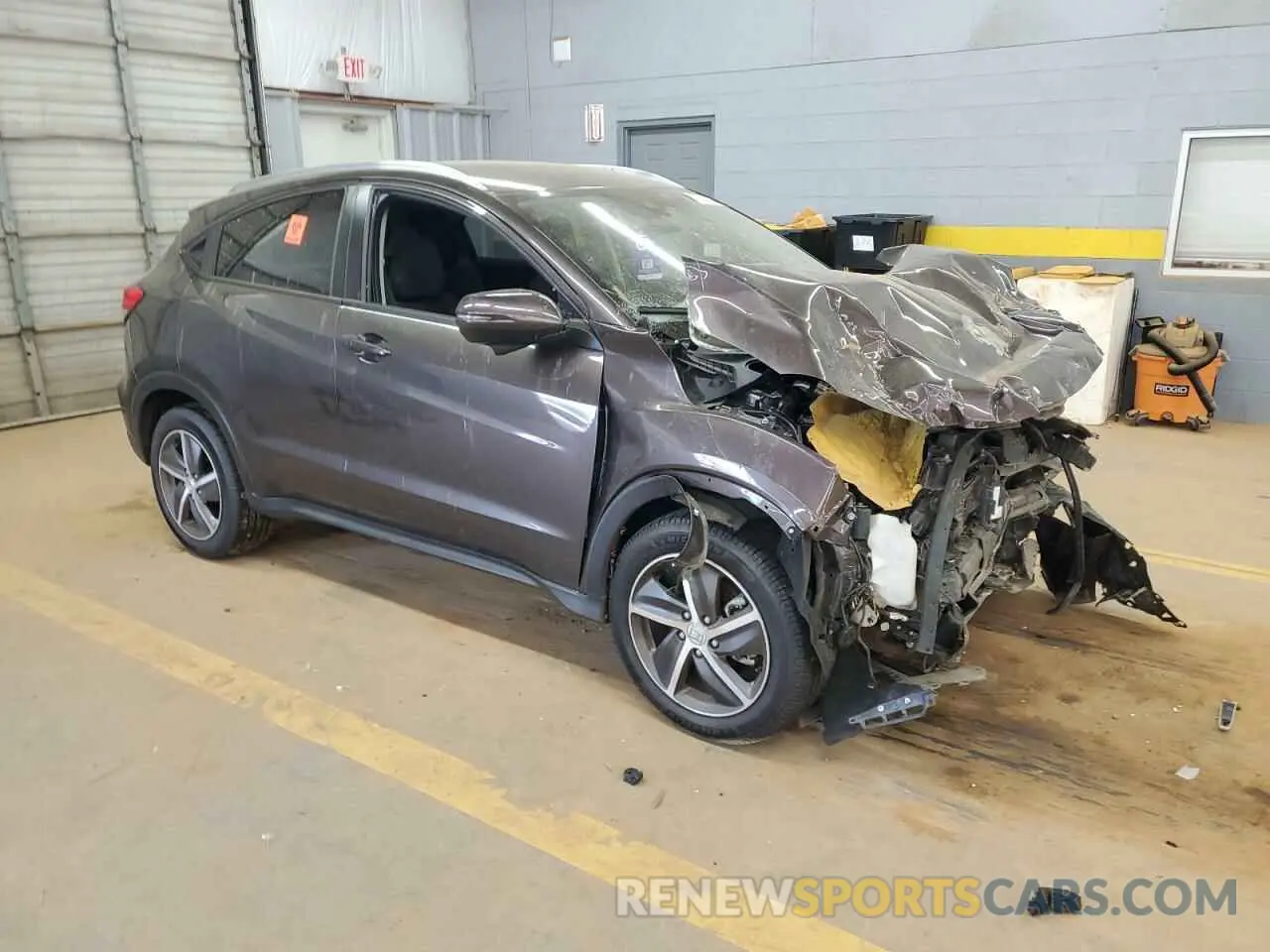 4 fotografías del automóvil dañado 3CZRU5H5XMM711825 HONDA HR-V 2021
