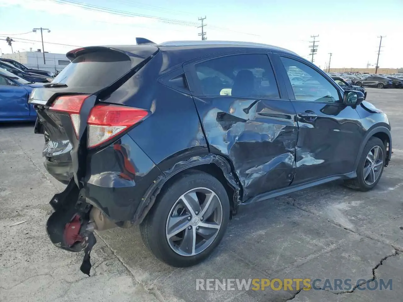 3 fotografías del automóvil dañado 3CZRU5H70MM718302 HONDA HR-V 2021