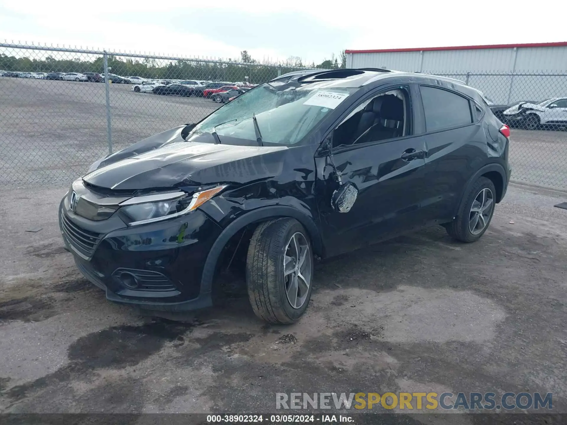 2 fotografías del automóvil dañado 3CZRU5H74MM703933 HONDA HR-V 2021