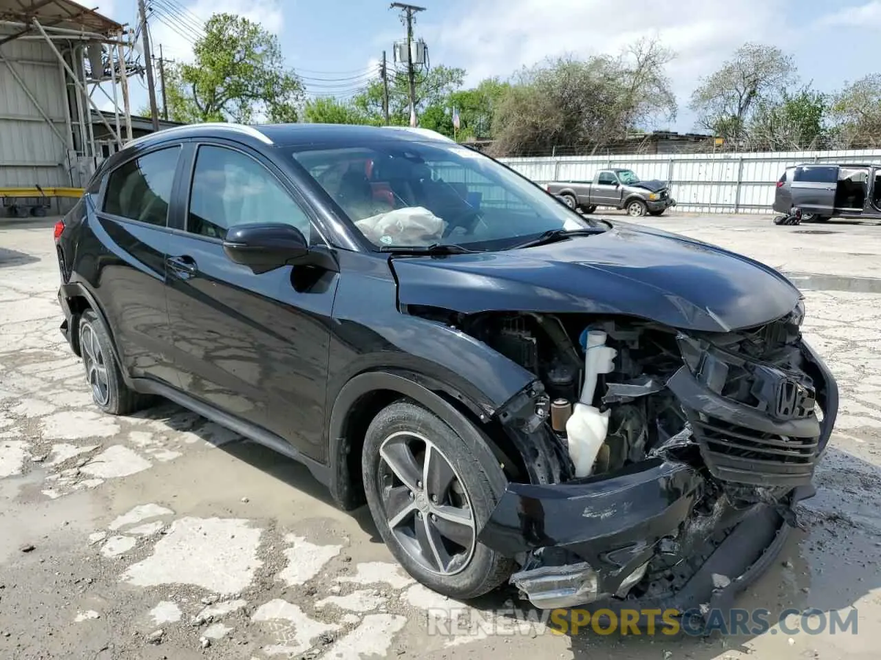 4 fotografías del automóvil dañado 3CZRU5H74MM709201 HONDA HR-V 2021