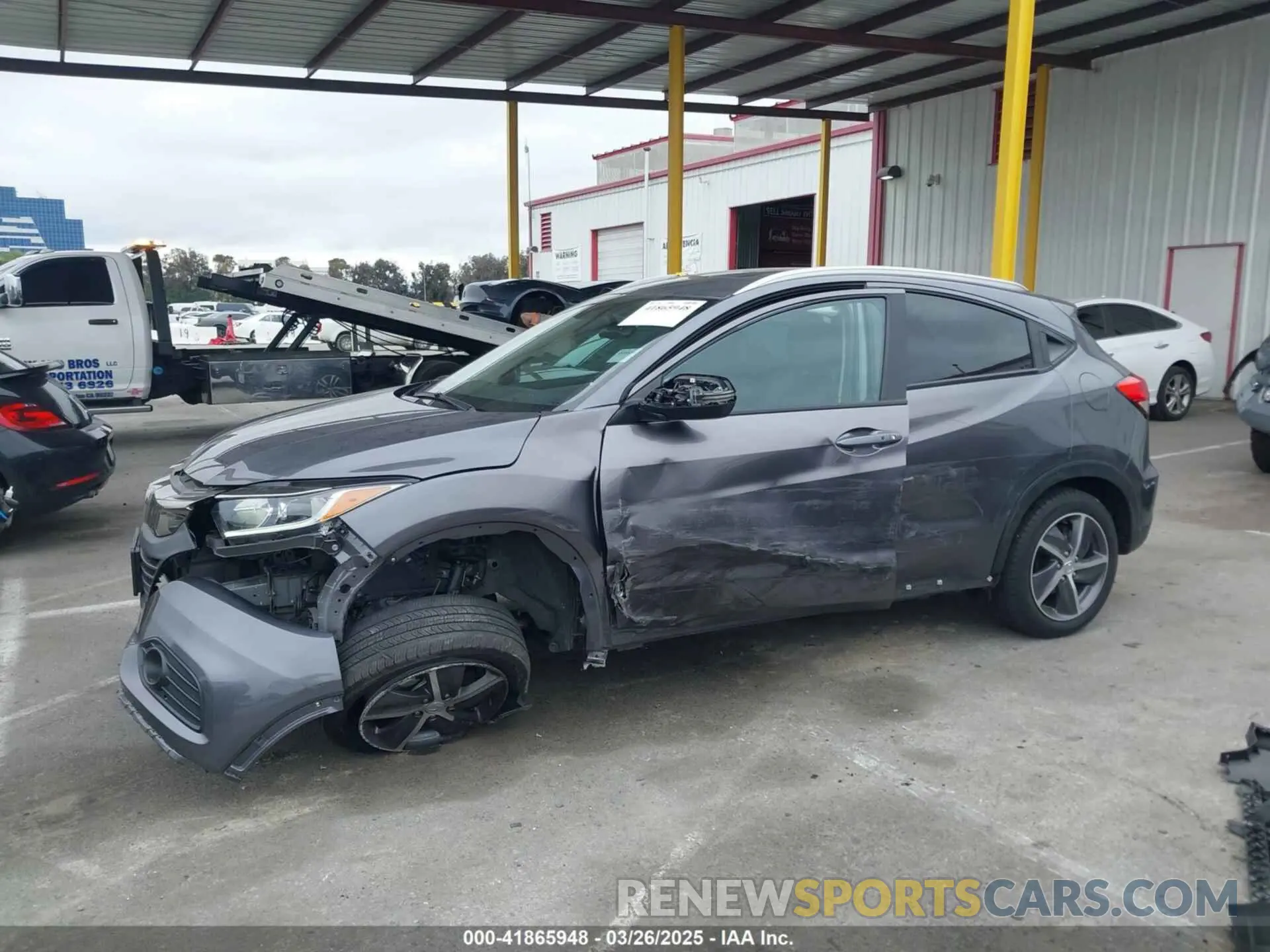 14 fotografías del automóvil dañado 3CZRU5H7XMM726567 HONDA HR-V 2021