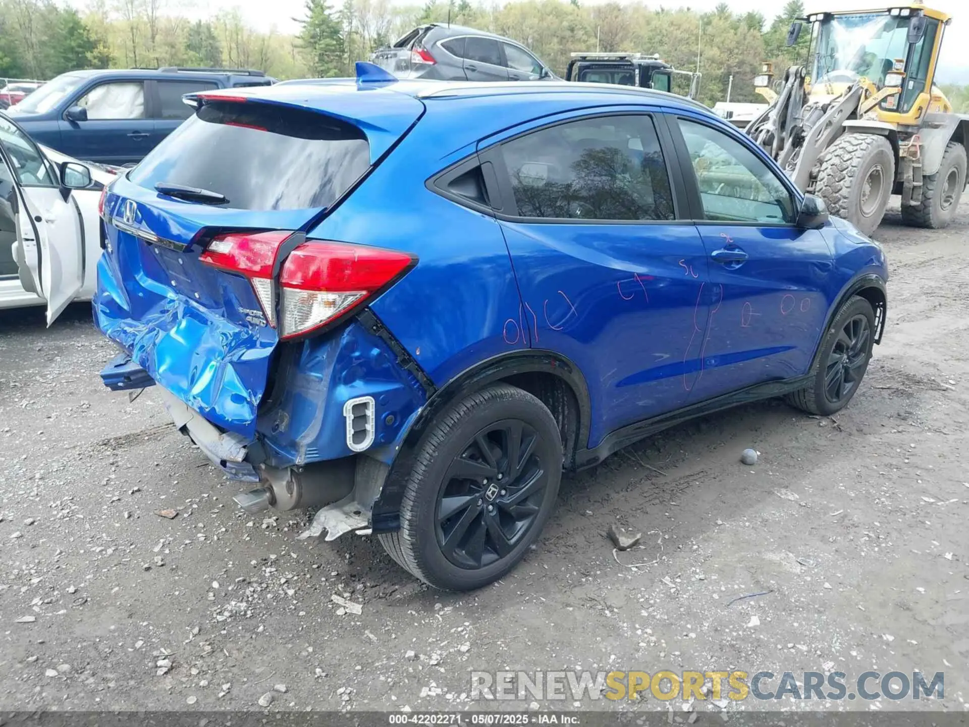 4 fotografías del automóvil dañado 3CZRU6H15MM749045 HONDA HR-V 2021