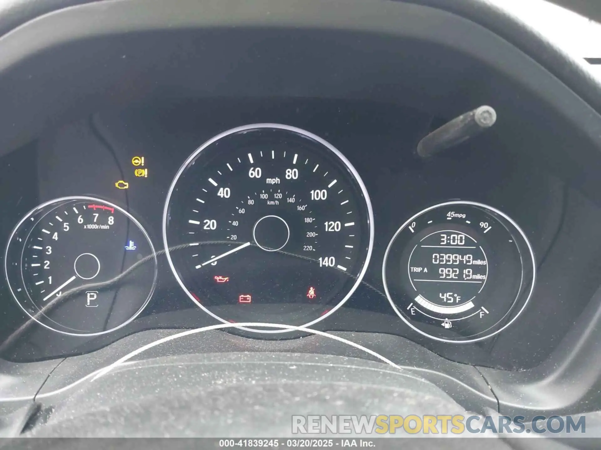 7 fotografías del automóvil dañado 3CZRU6H15MM752916 HONDA HR-V 2021