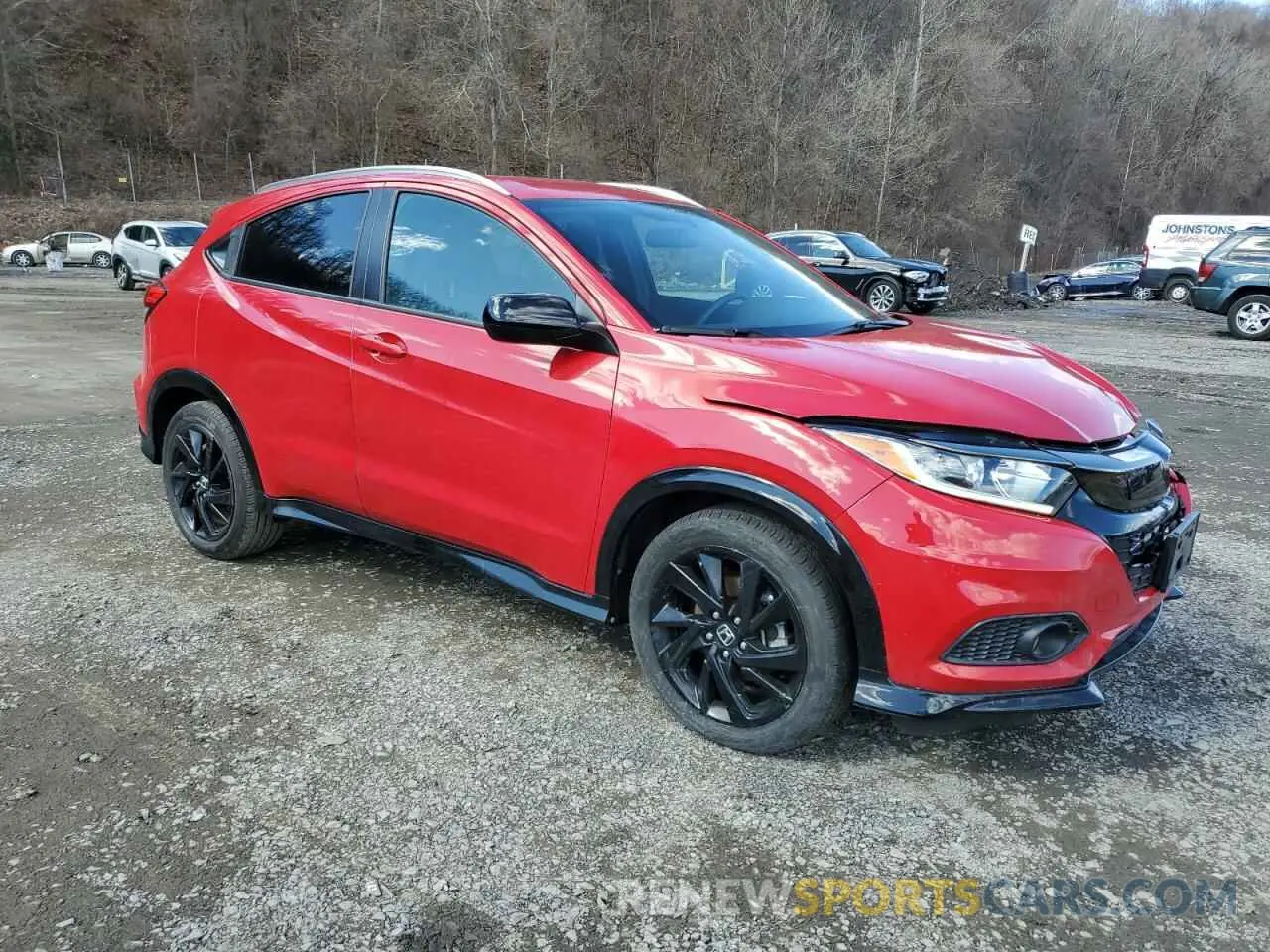 4 fotografías del automóvil dañado 3CZRU6H18MM702494 HONDA HR-V 2021