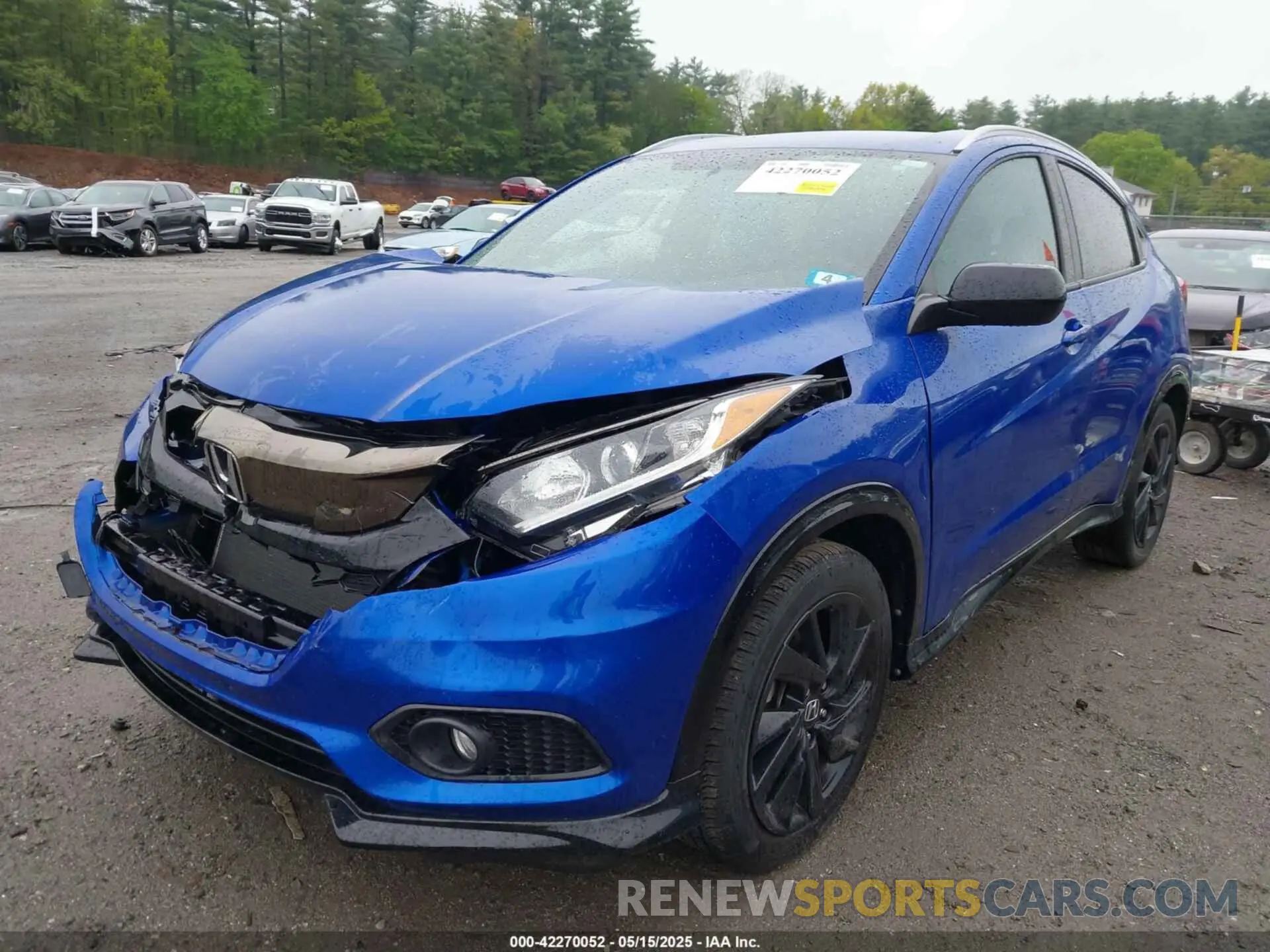 2 fotografías del automóvil dañado 3CZRU6H1XMM751017 HONDA HR-V 2021