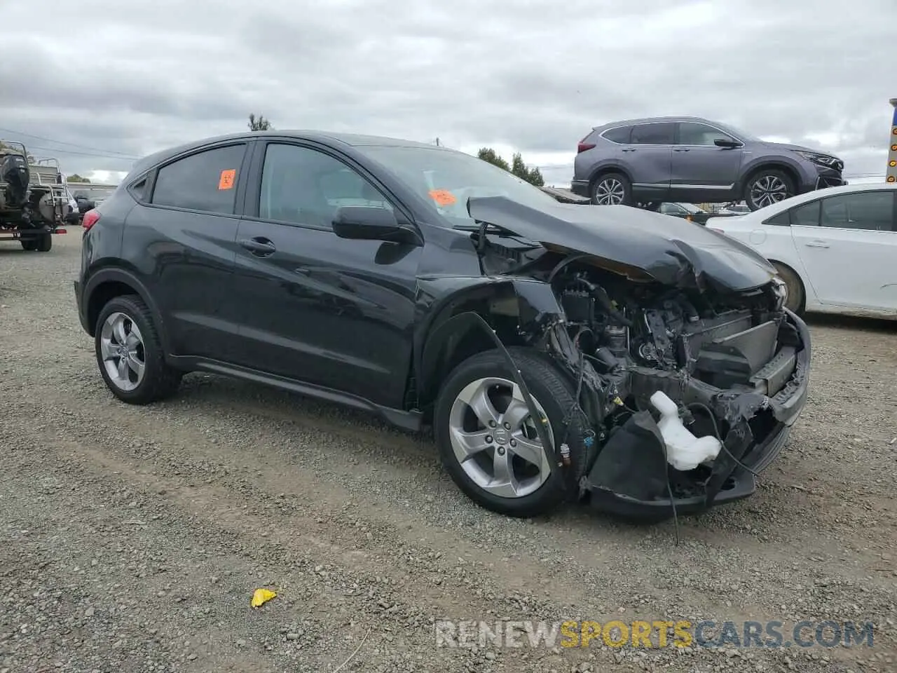 4 fotografías del automóvil dañado 3CZRU6H3XMM737099 HONDA HR-V 2021