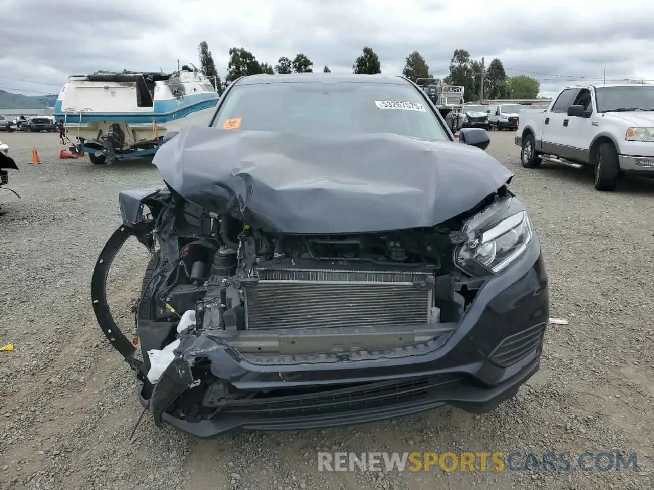 5 fotografías del automóvil dañado 3CZRU6H3XMM737099 HONDA HR-V 2021