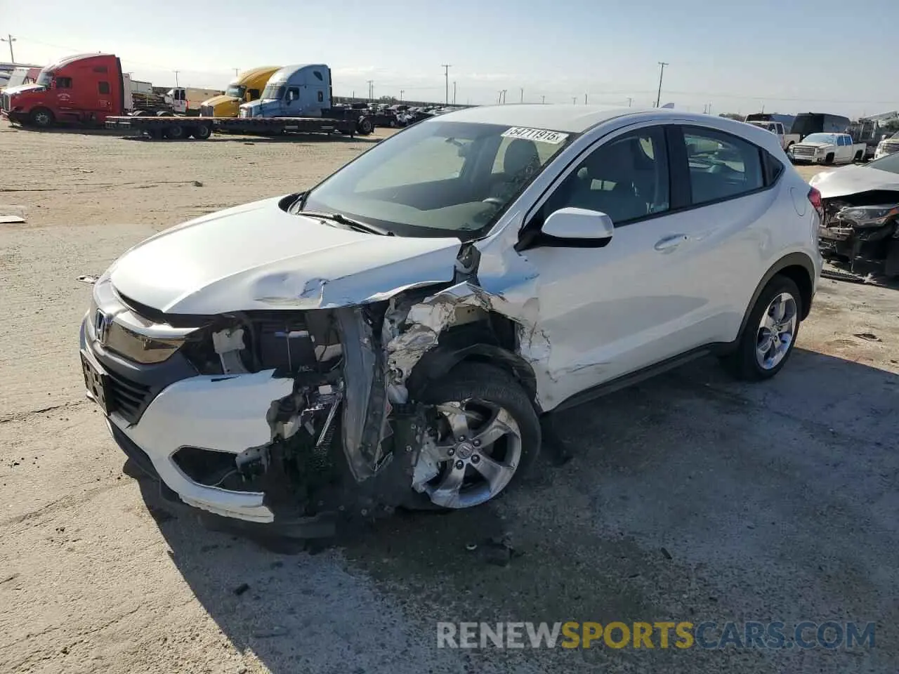 1 fotografías del automóvil dañado 3CZRU6H3XMM741380 HONDA HR-V 2021
