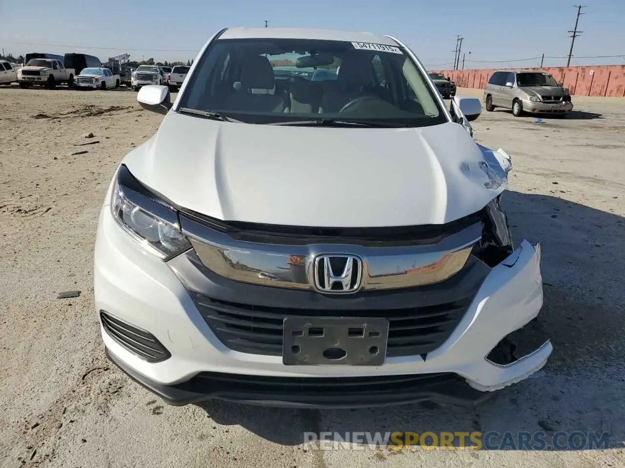 5 fotografías del automóvil dañado 3CZRU6H3XMM741380 HONDA HR-V 2021