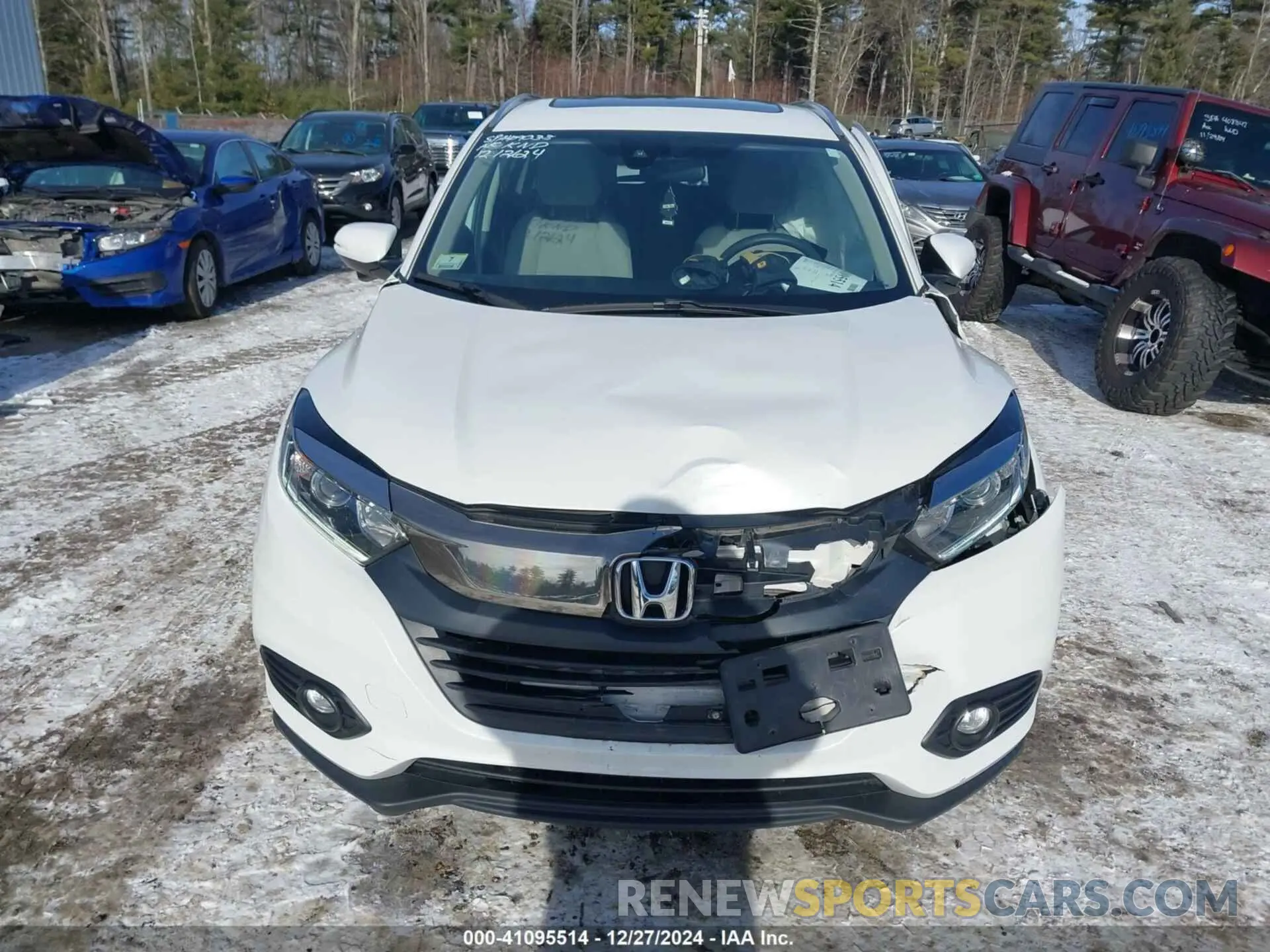 12 fotografías del automóvil dañado 3CZRU6H51MM720287 HONDA HR-V 2021