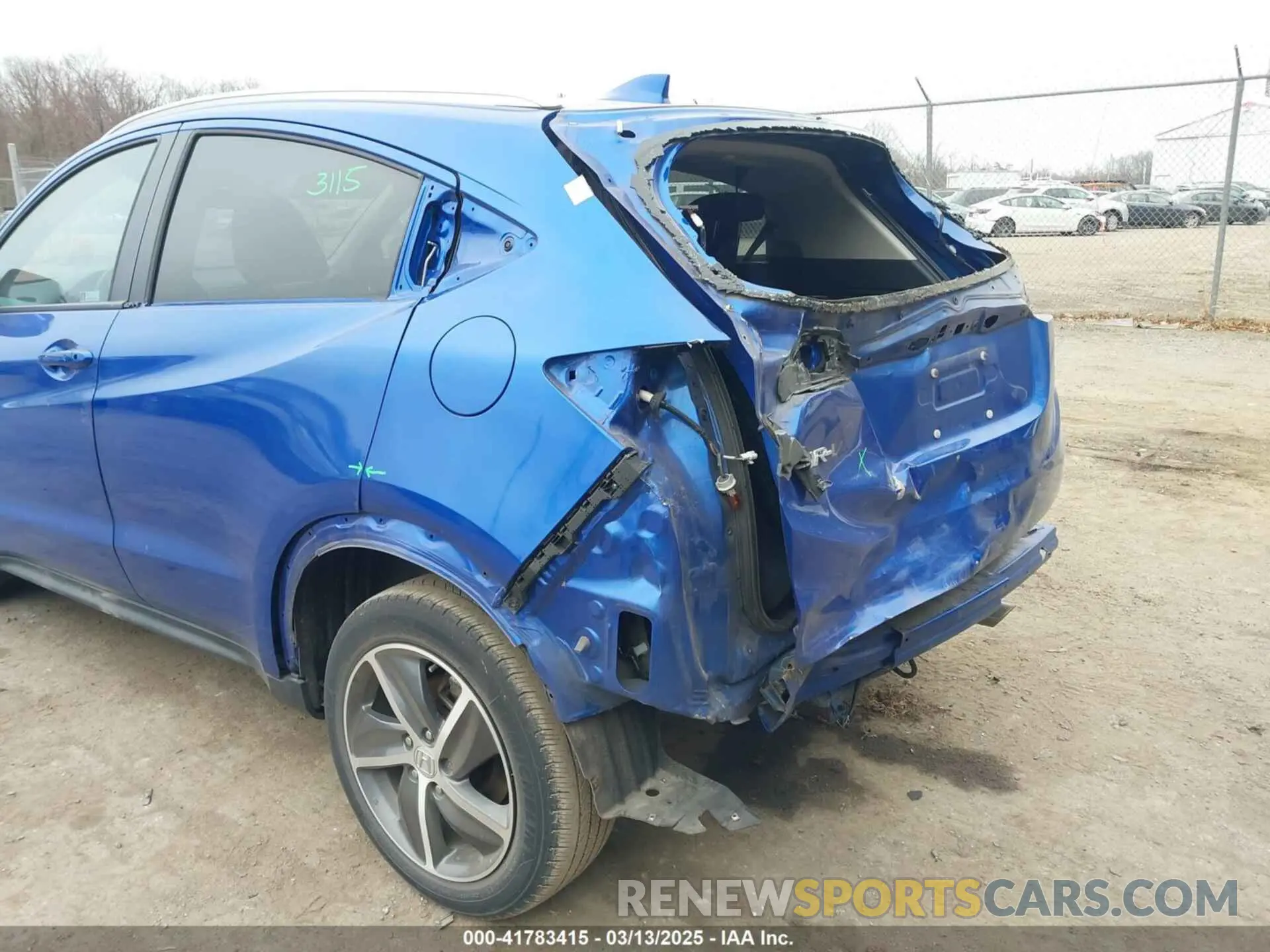 20 fotografías del automóvil dañado 3CZRU6H54MM718761 HONDA HR-V 2021