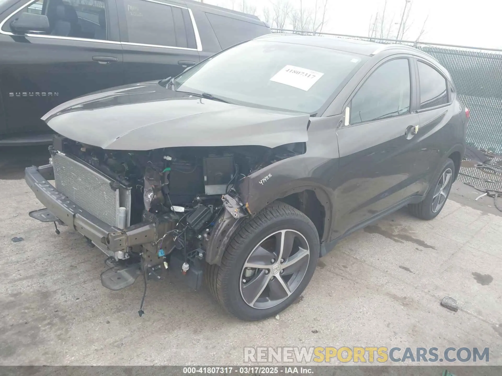 2 fotografías del automóvil dañado 3CZRU6H54MM726181 HONDA HR-V 2021