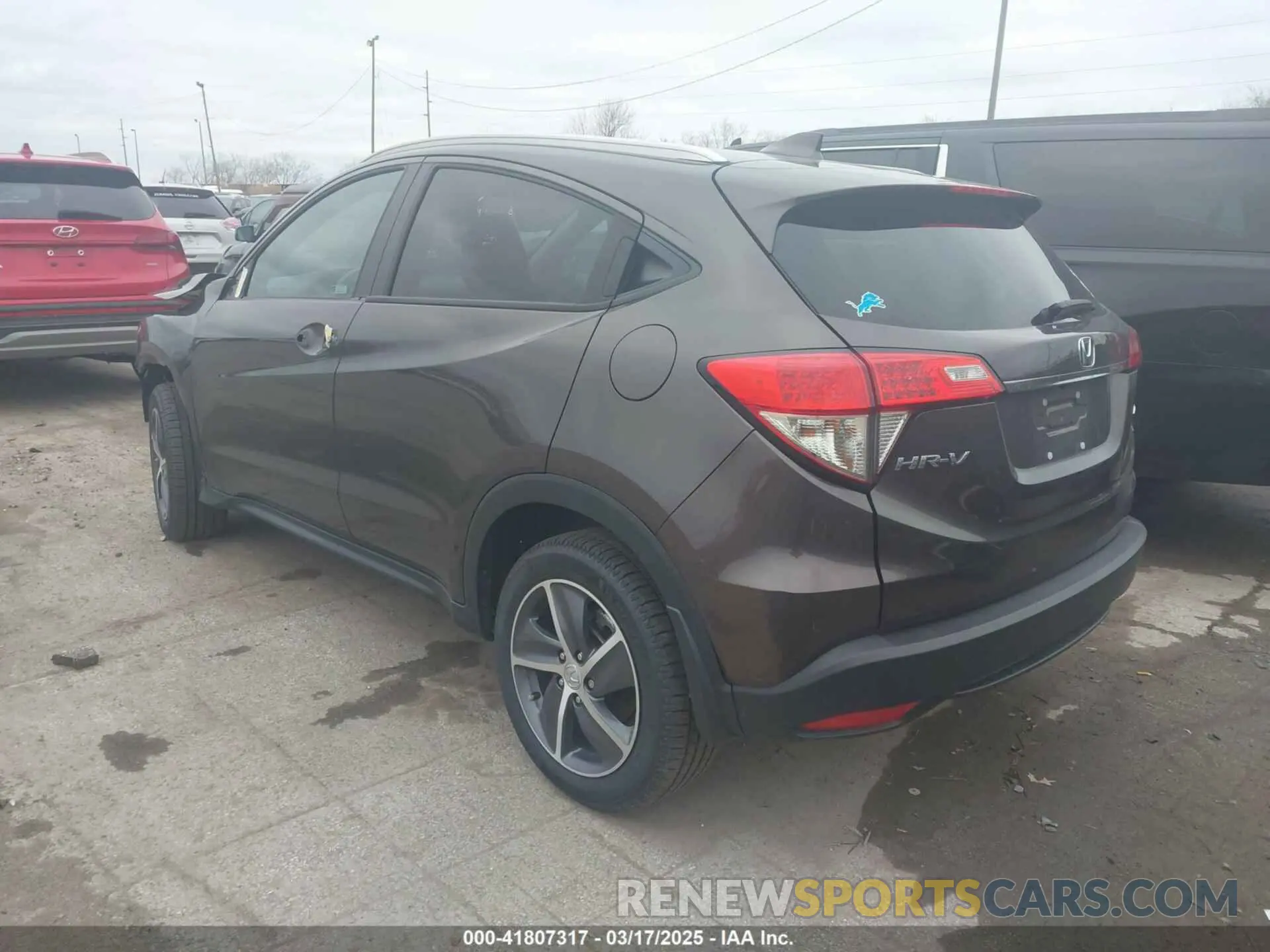 3 fotografías del automóvil dañado 3CZRU6H54MM726181 HONDA HR-V 2021