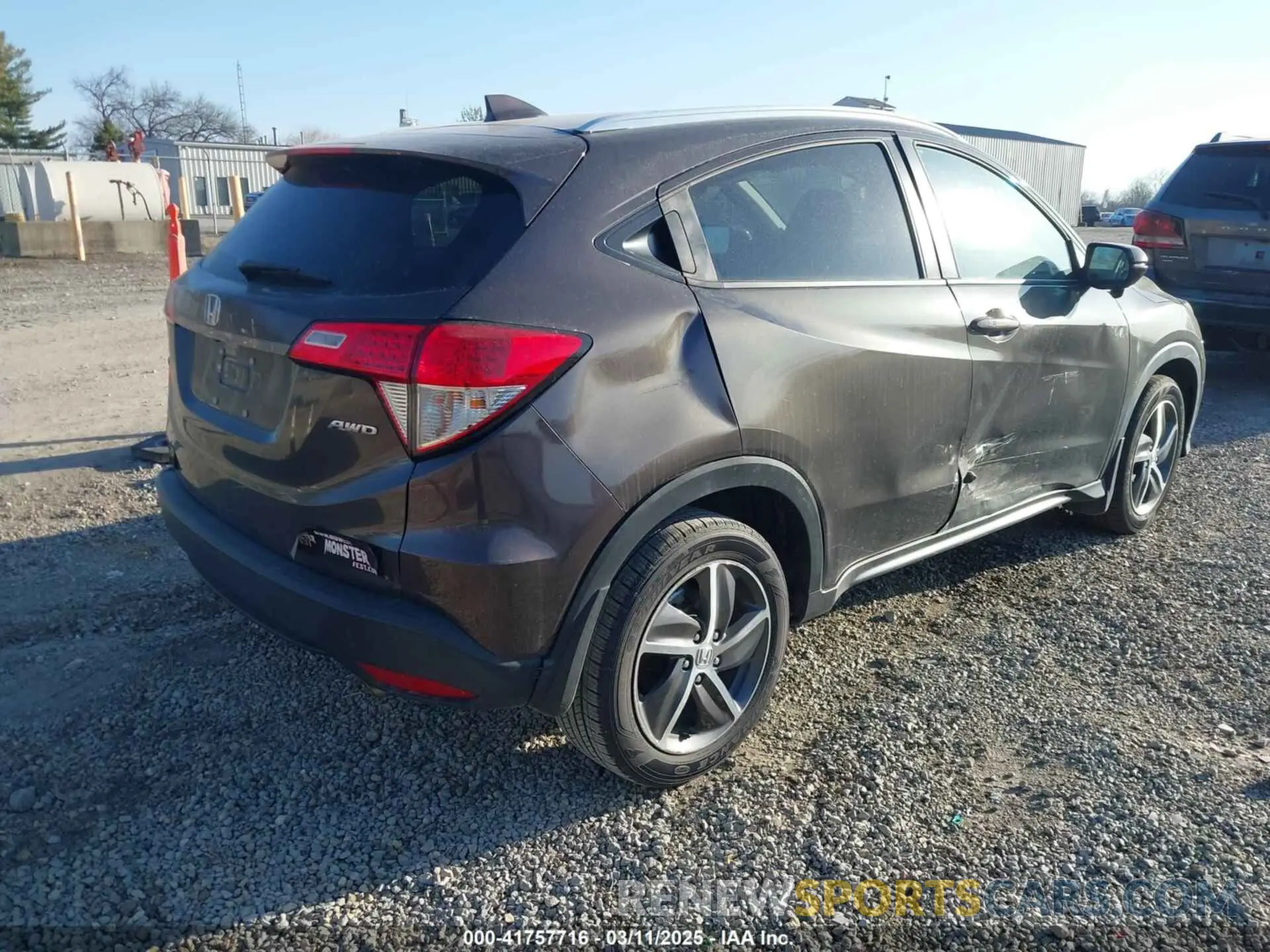4 fotografías del automóvil dañado 3CZRU6H54MM748522 HONDA HR-V 2021