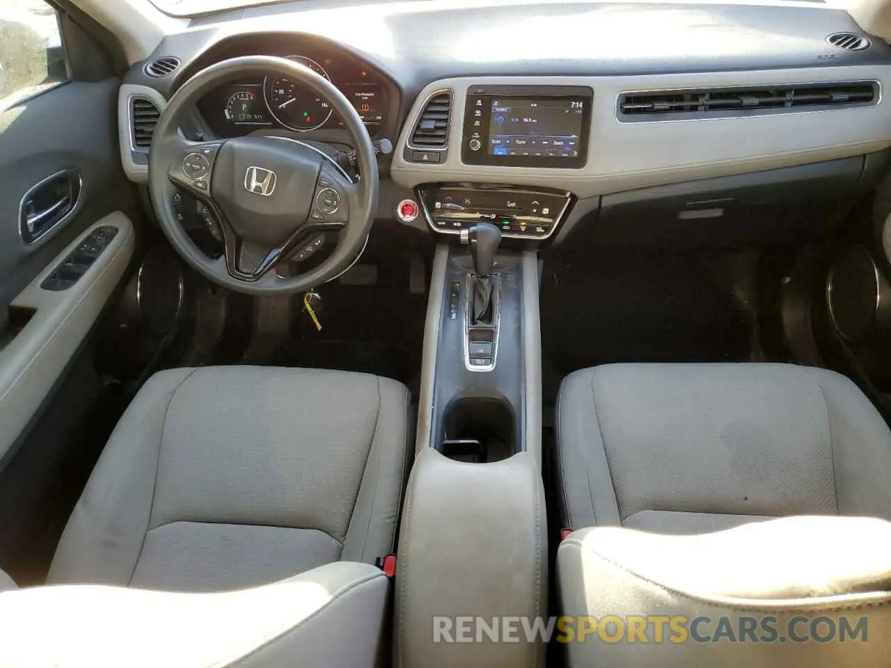 8 fotografías del automóvil dañado 3CZRU6H5XMM744510 HONDA HR-V 2021