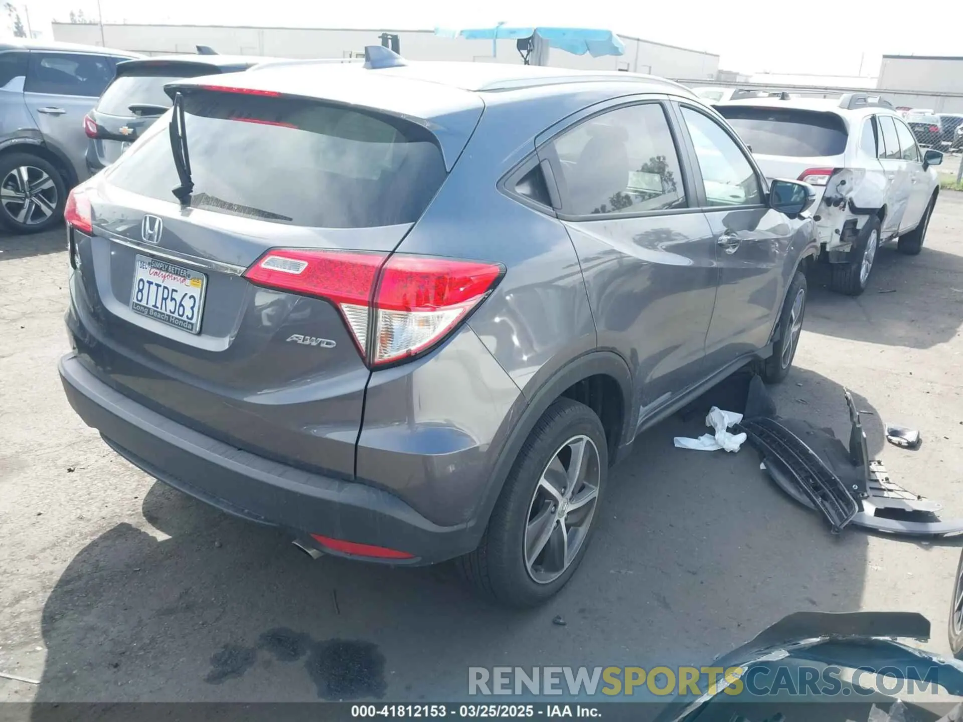 4 fotografías del automóvil dañado 3CZRU6H74MM713769 HONDA HR-V 2021