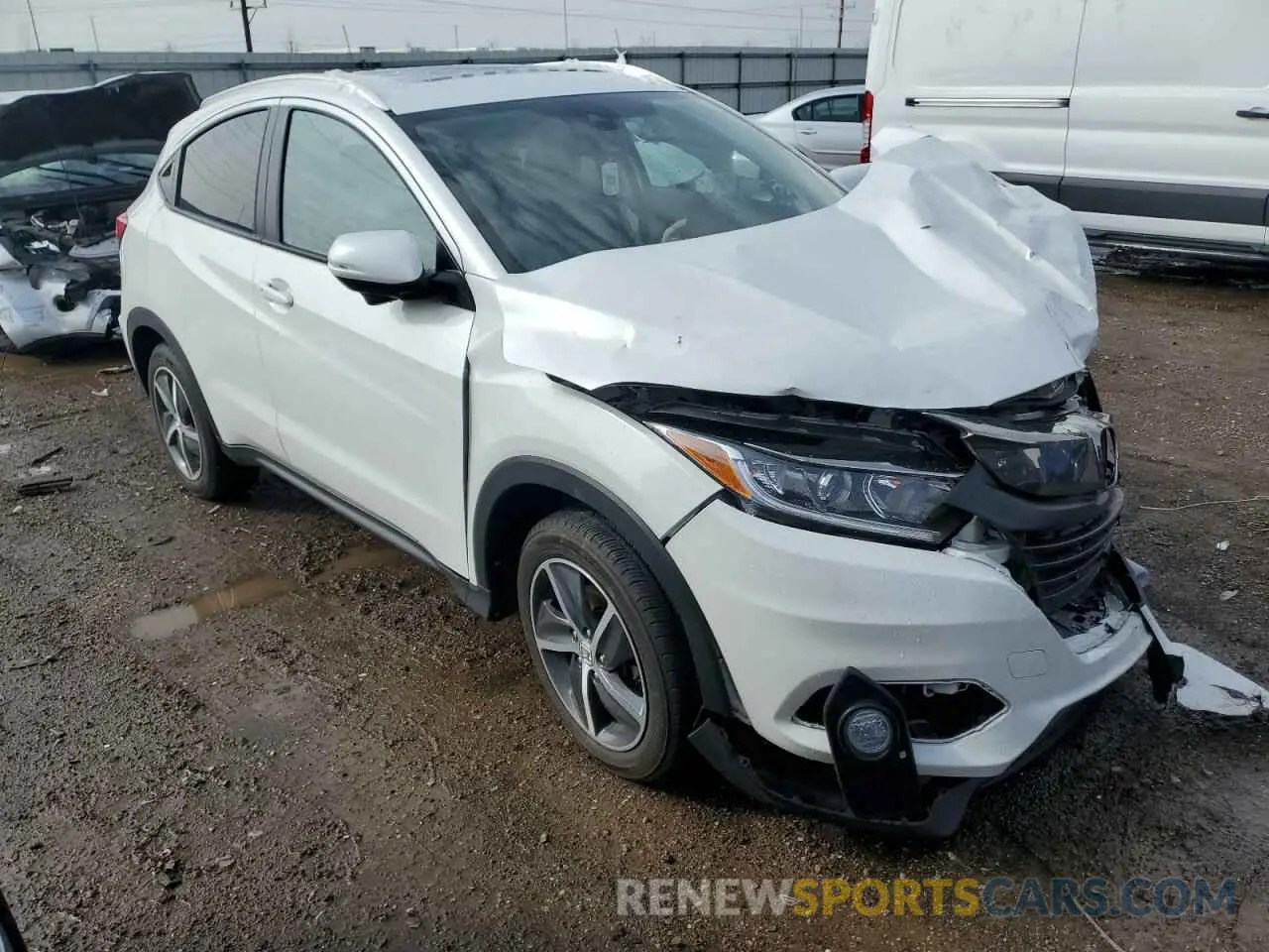 4 fotografías del automóvil dañado 3CZRU6H76MM711635 HONDA HR-V 2021