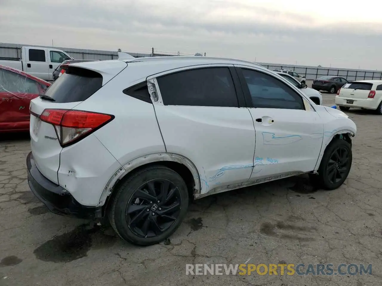 3 fotografías del automóvil dañado 3CZRU5H10NM700041 HONDA HR-V 2022