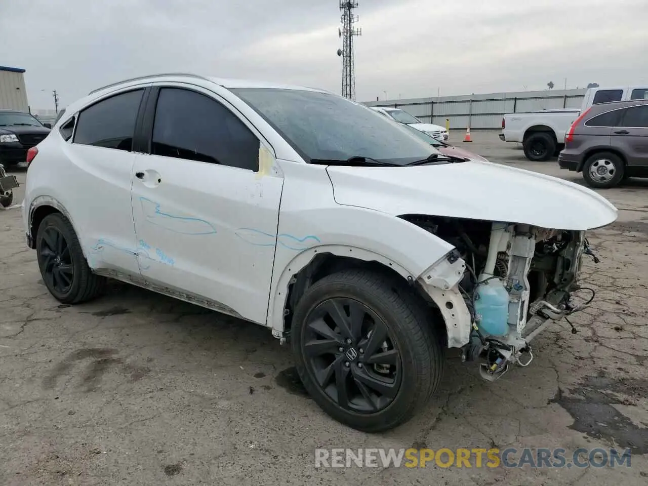 4 fotografías del automóvil dañado 3CZRU5H10NM700041 HONDA HR-V 2022