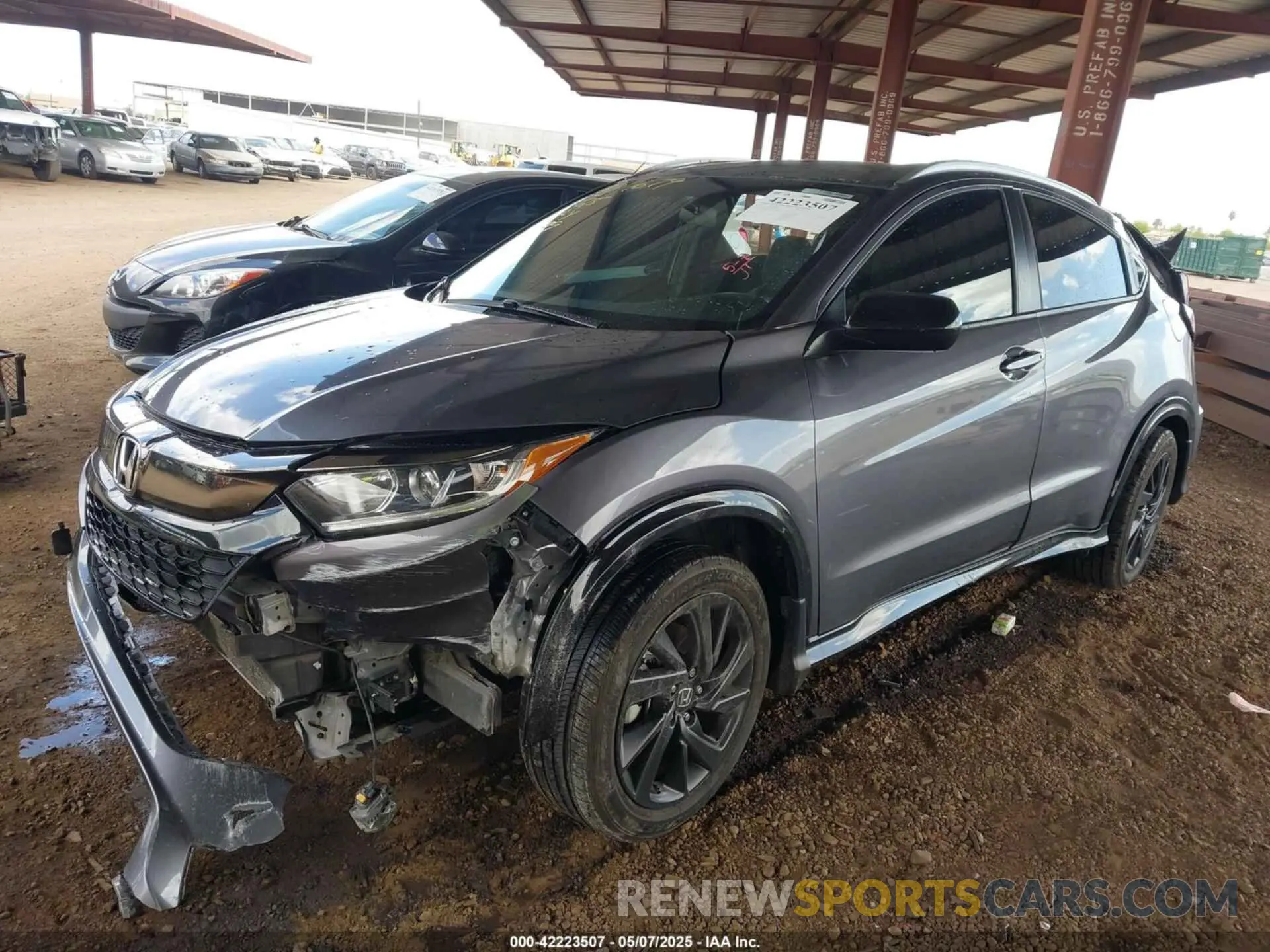 2 fotografías del automóvil dañado 3CZRU5H12NM714426 HONDA HR-V 2022