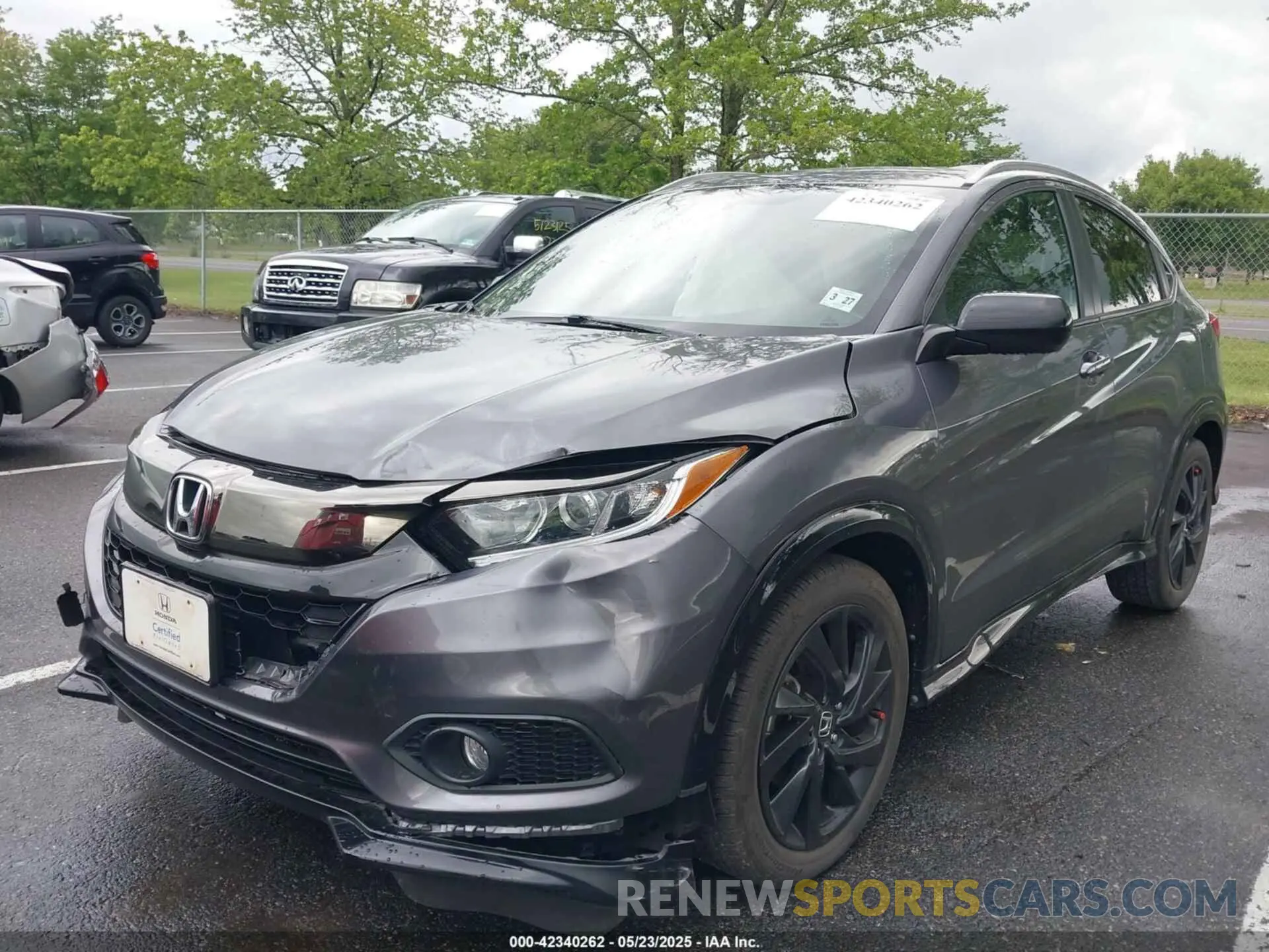 2 fotografías del automóvil dañado 3CZRU5H12NM729184 HONDA HR-V 2022