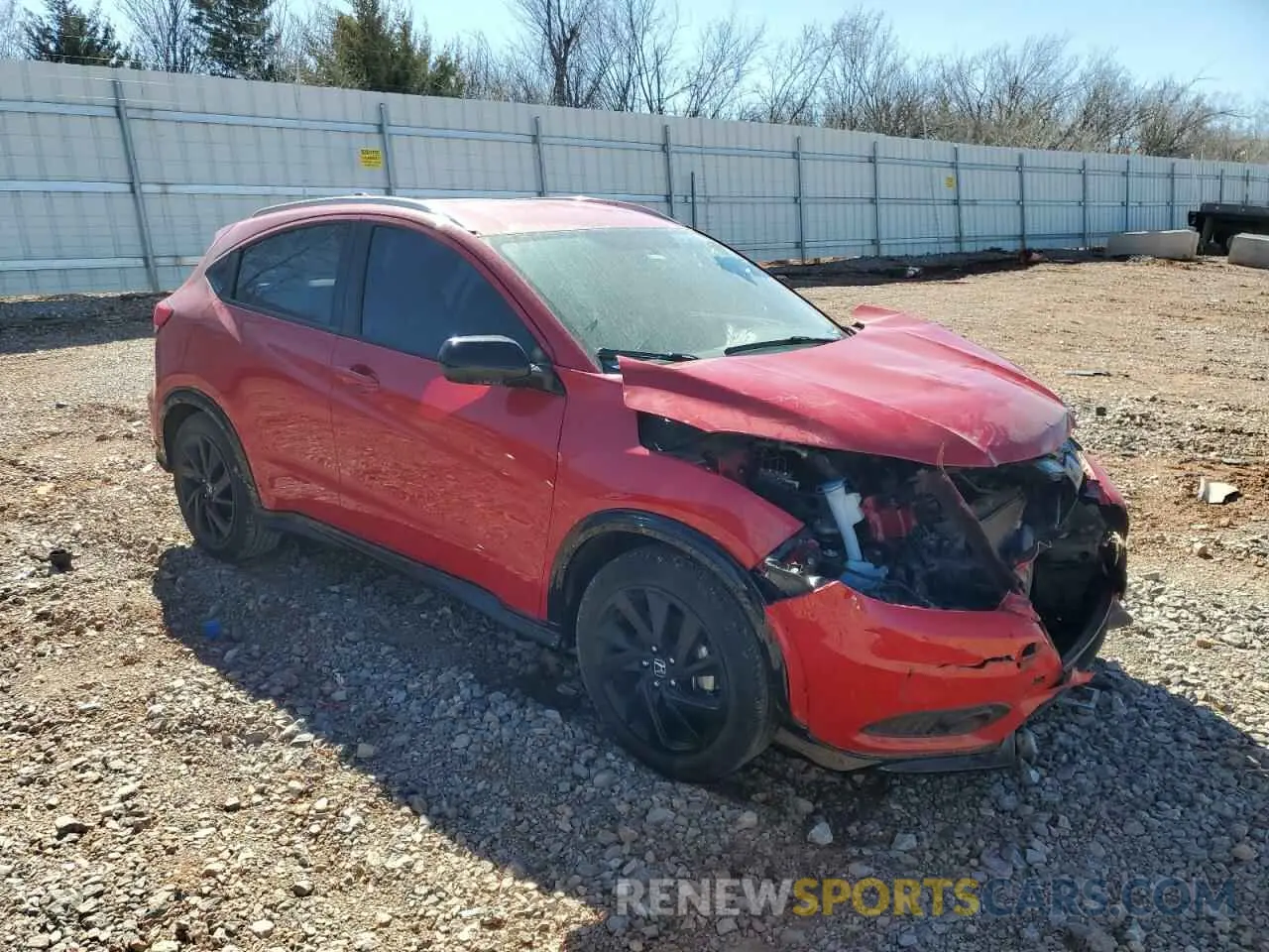 4 fotografías del automóvil dañado 3CZRU5H16NM728863 HONDA HR-V 2022
