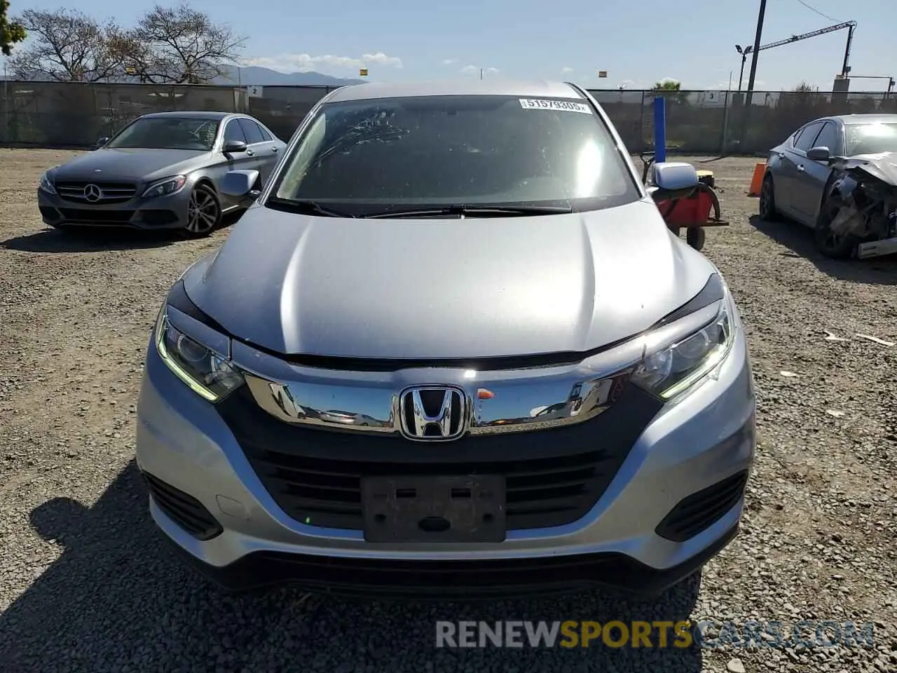 5 fotografías del automóvil dañado 3CZRU5H34NM724800 HONDA HR-V 2022